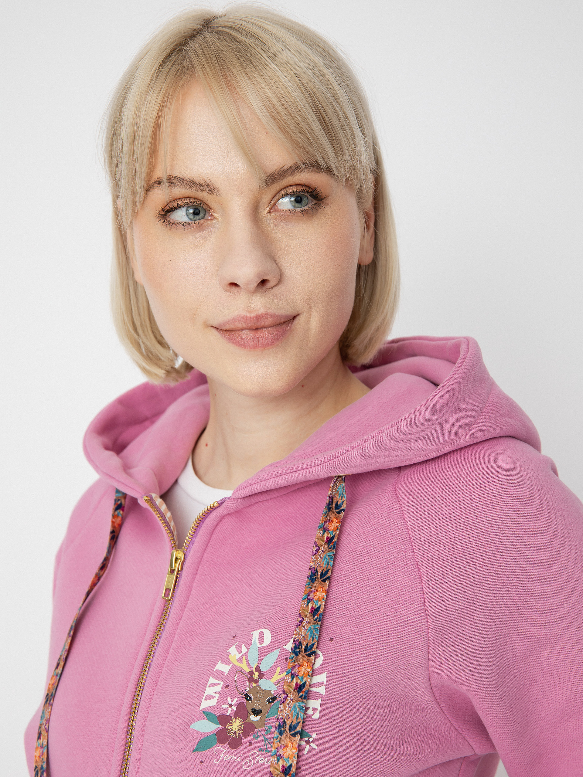 Bluza z kapturem Femi Stories Kira ZHD Wmn (htr)