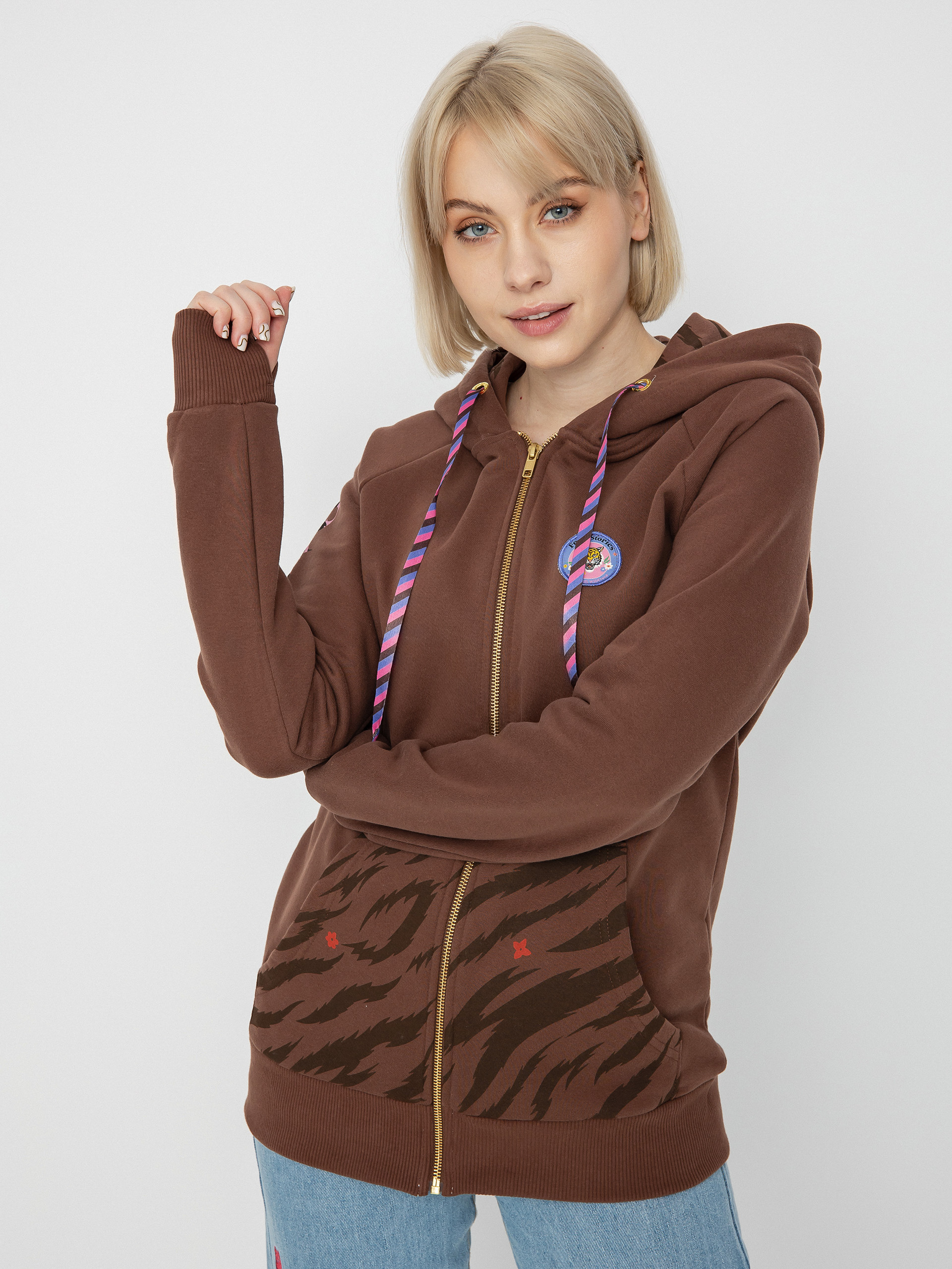 Bluza z kapturem Femi Stories Kira ZHD Wmn (cbrw)