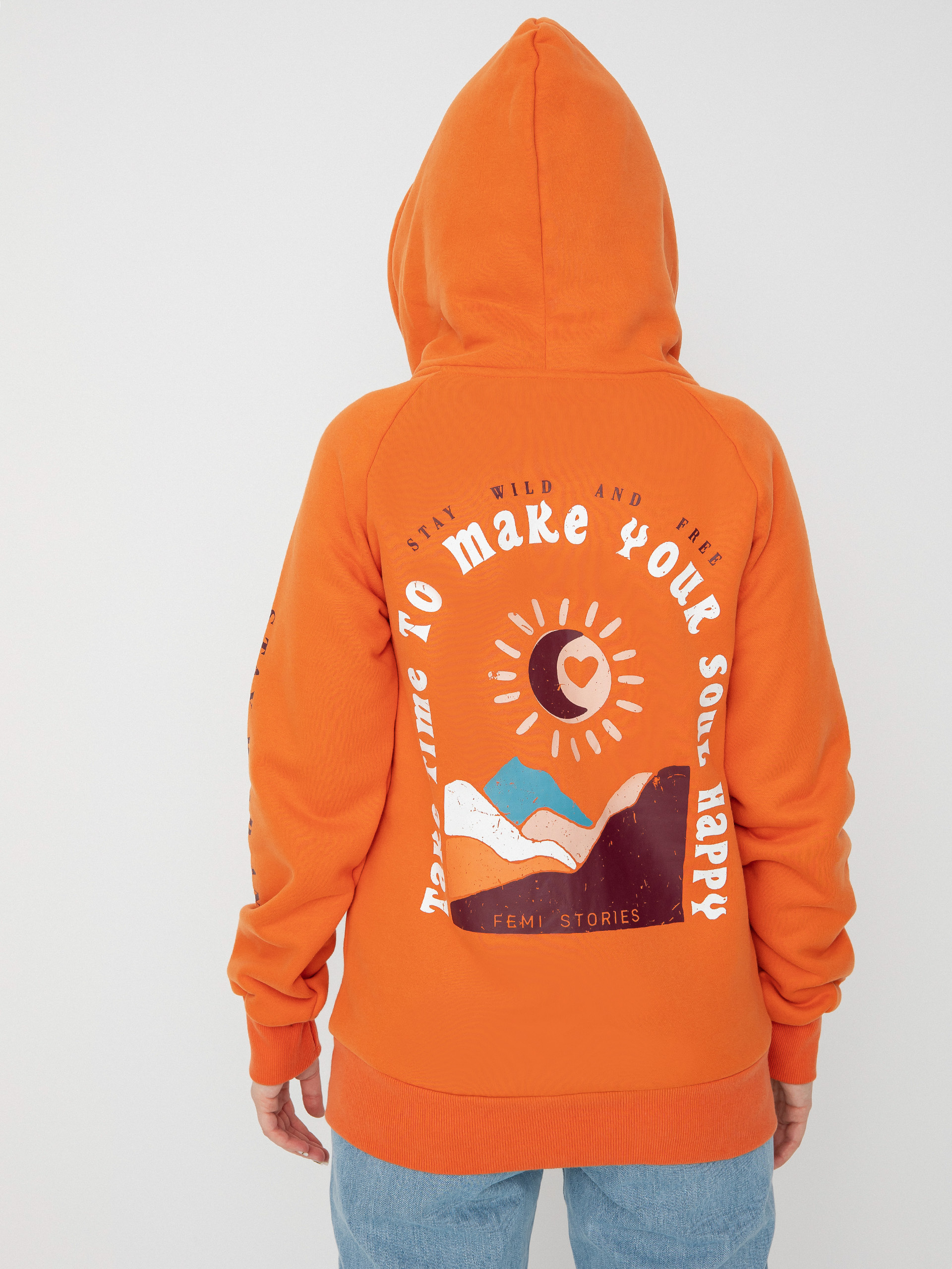 Bluza z kapturem Femi Stories Andel ZHD Wmn (org)