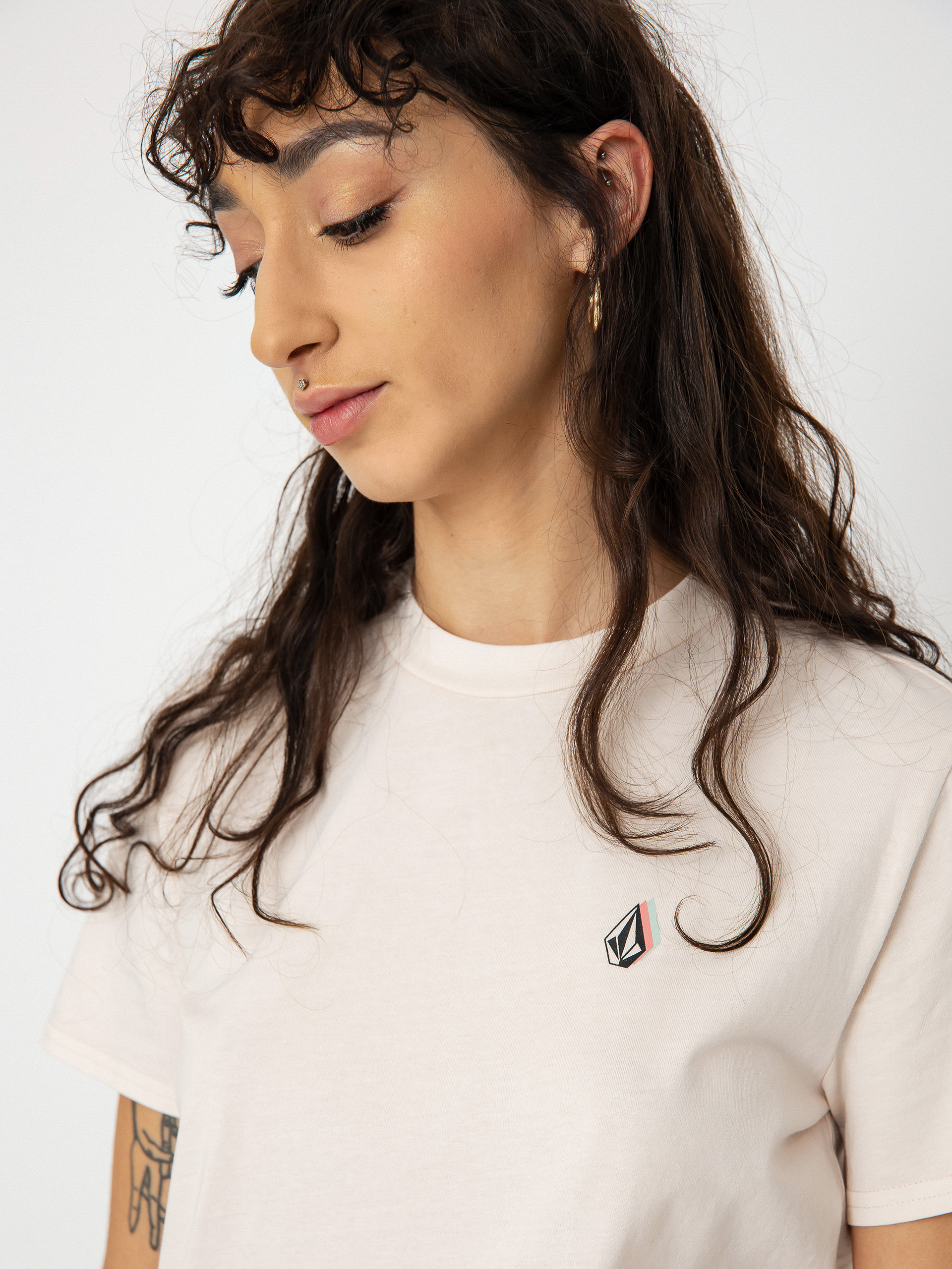 T-shirt Volcom Lock It Up Wmn (ash)