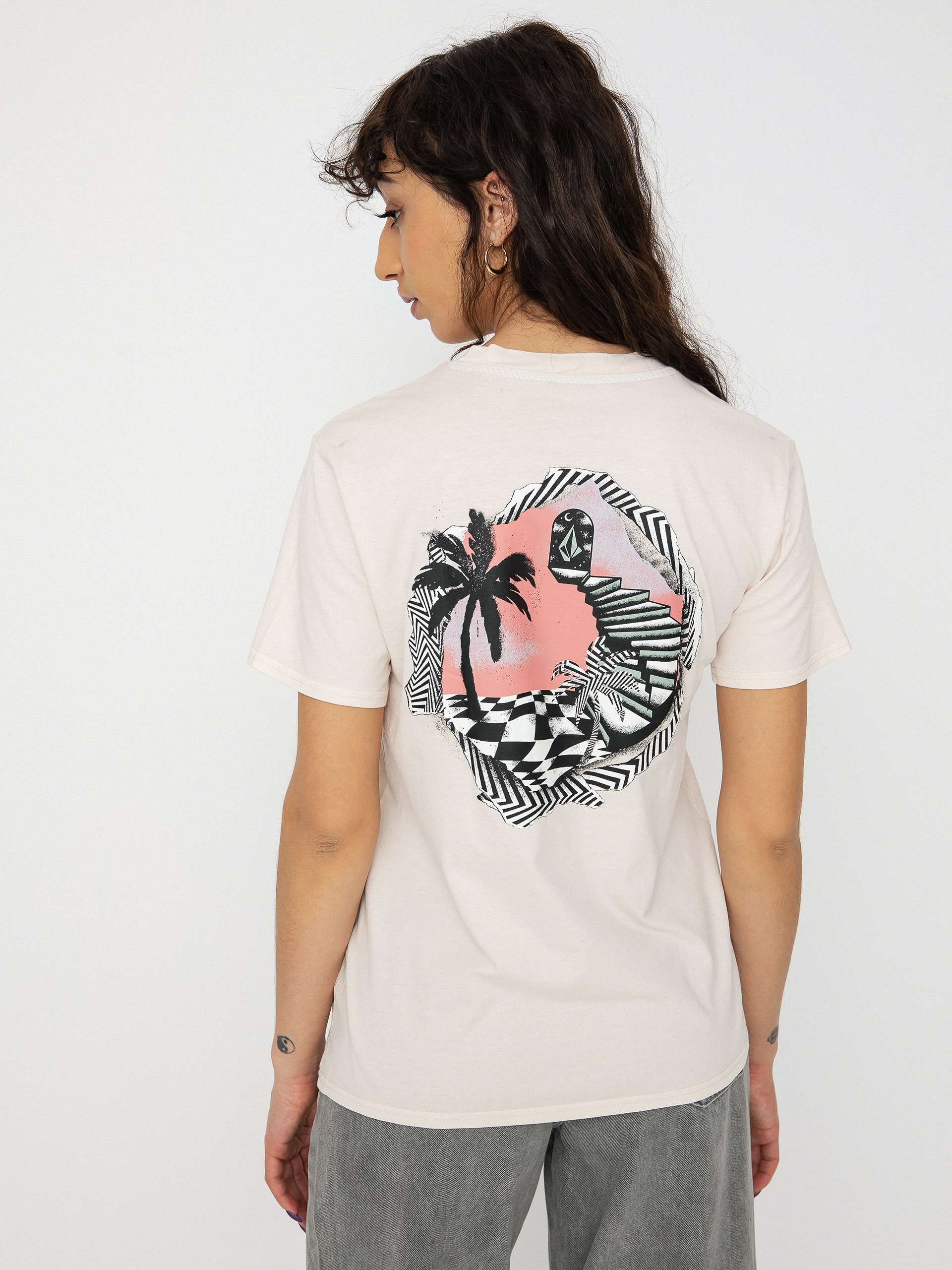 T-shirt Volcom Lock It Up Wmn (ash)