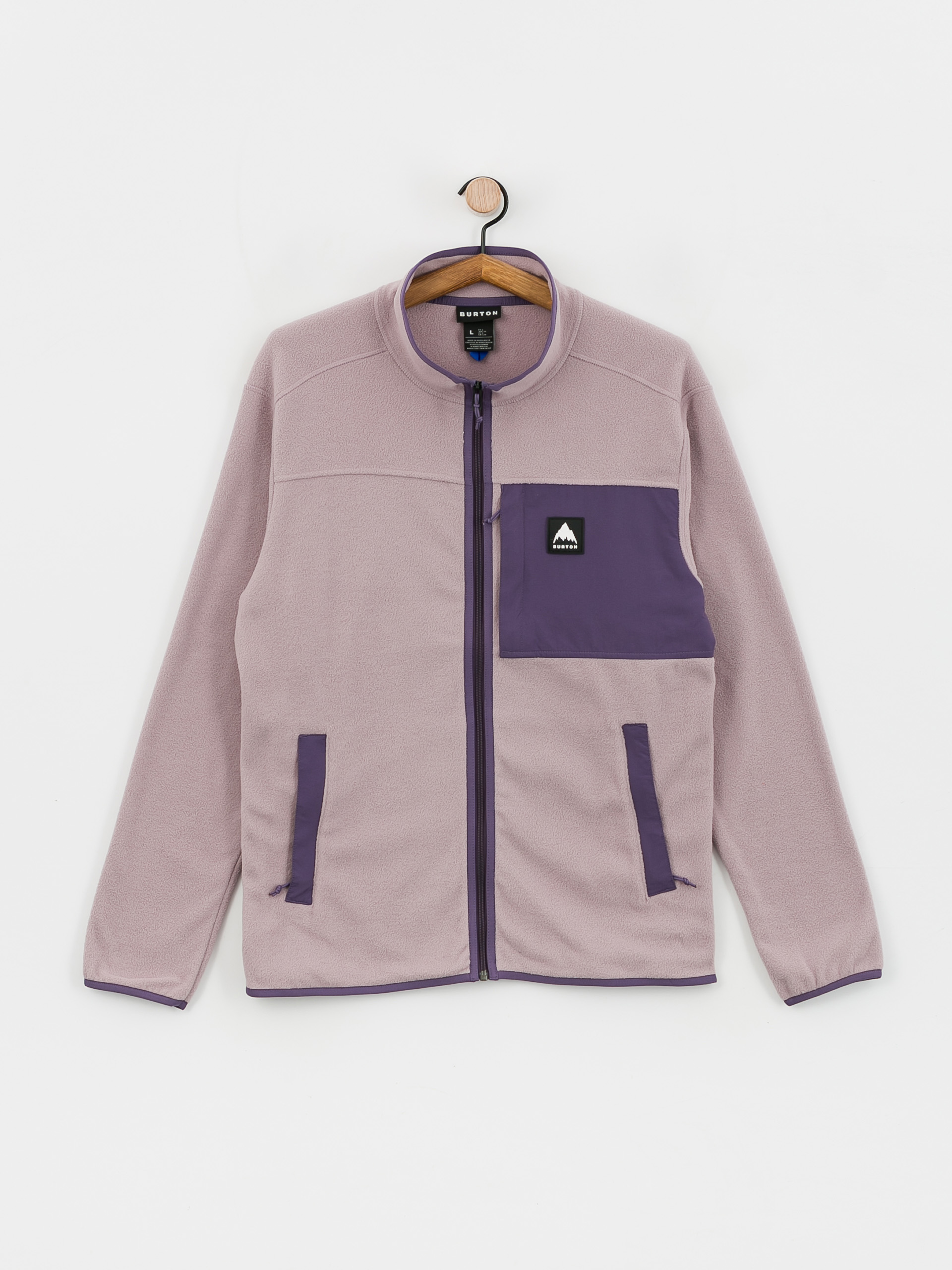 Męski Polar Burton Hearth Full Zip (elderberry/violet halo)