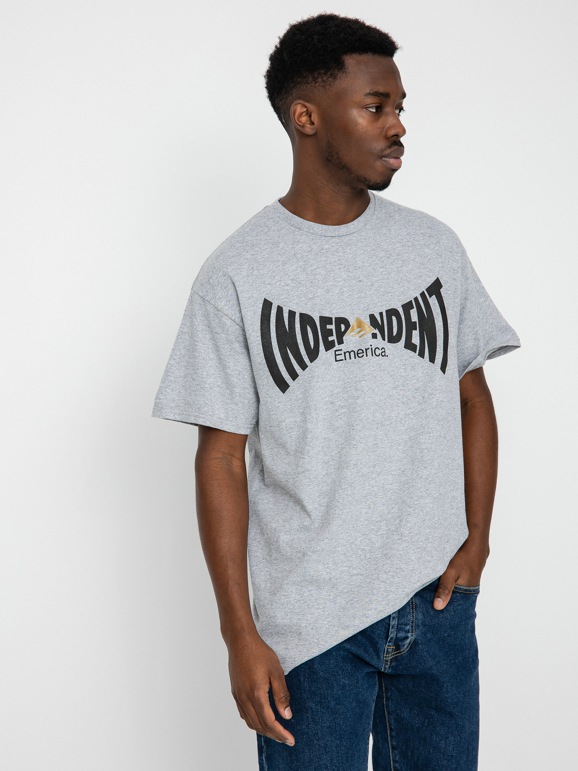 T-shirt Emerica Emerica X Indy Span (grey/heather)