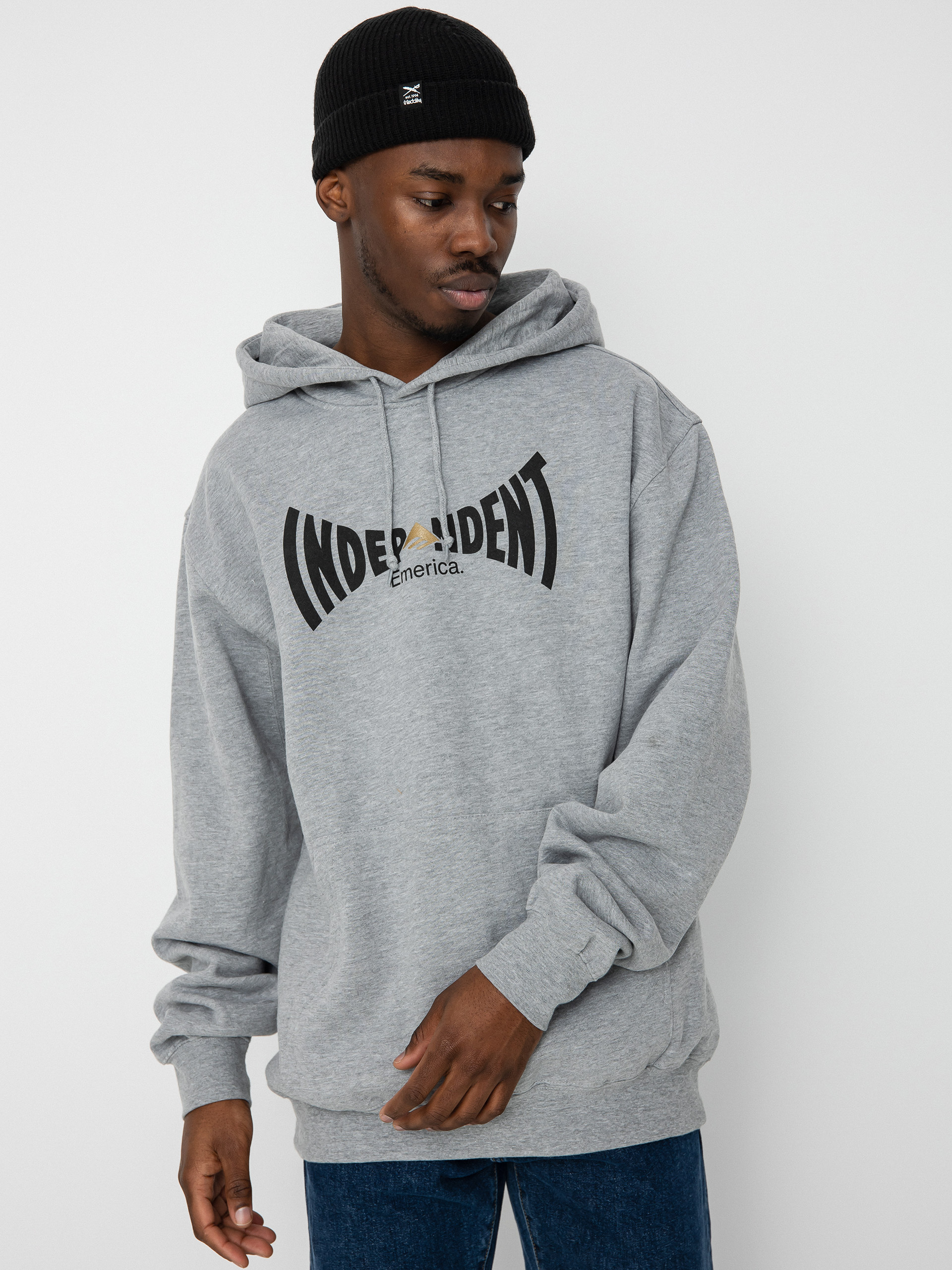 Bluza z kapturem Emerica Emerica X Indy Span HD (grey/heather)
