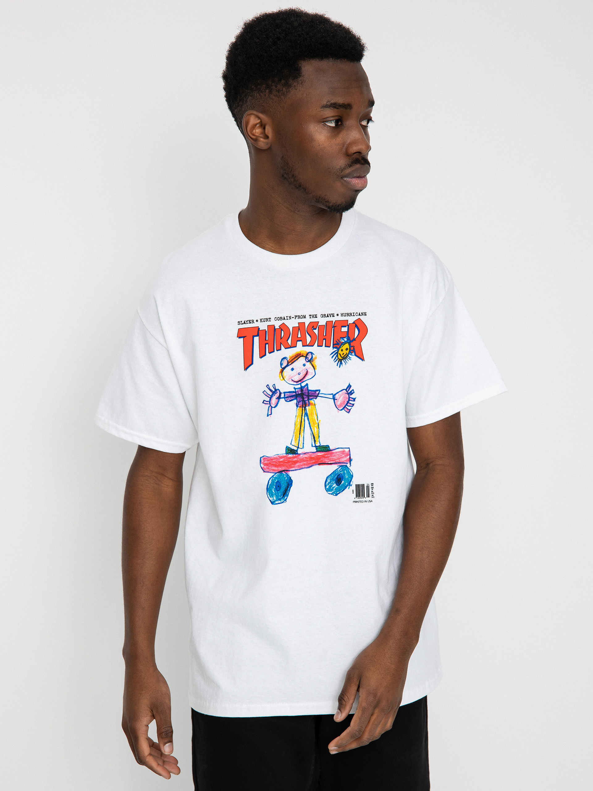 T-shirt Thrasher Kid Cover (white)
