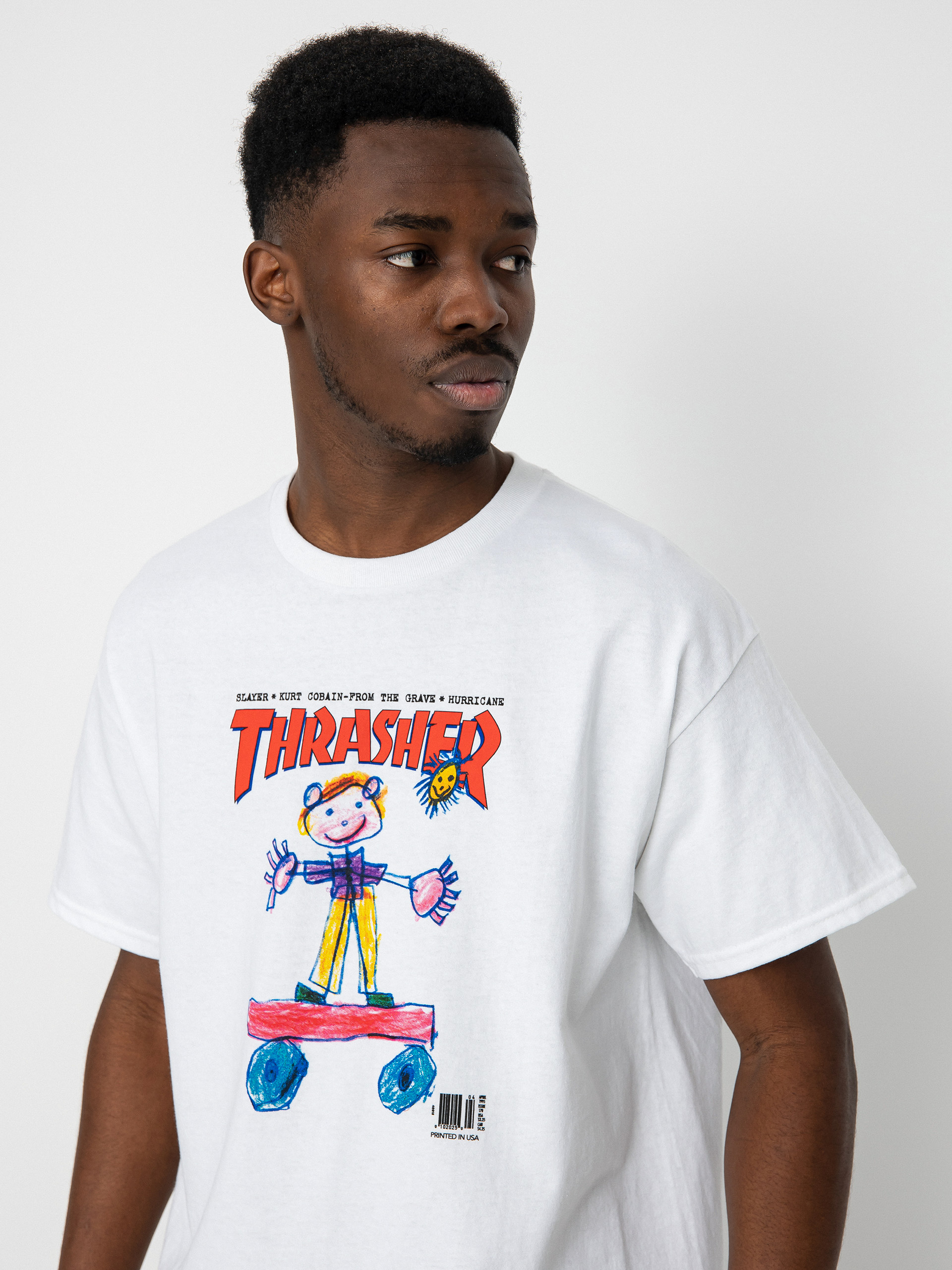 T-shirt Thrasher Kid Cover (white)