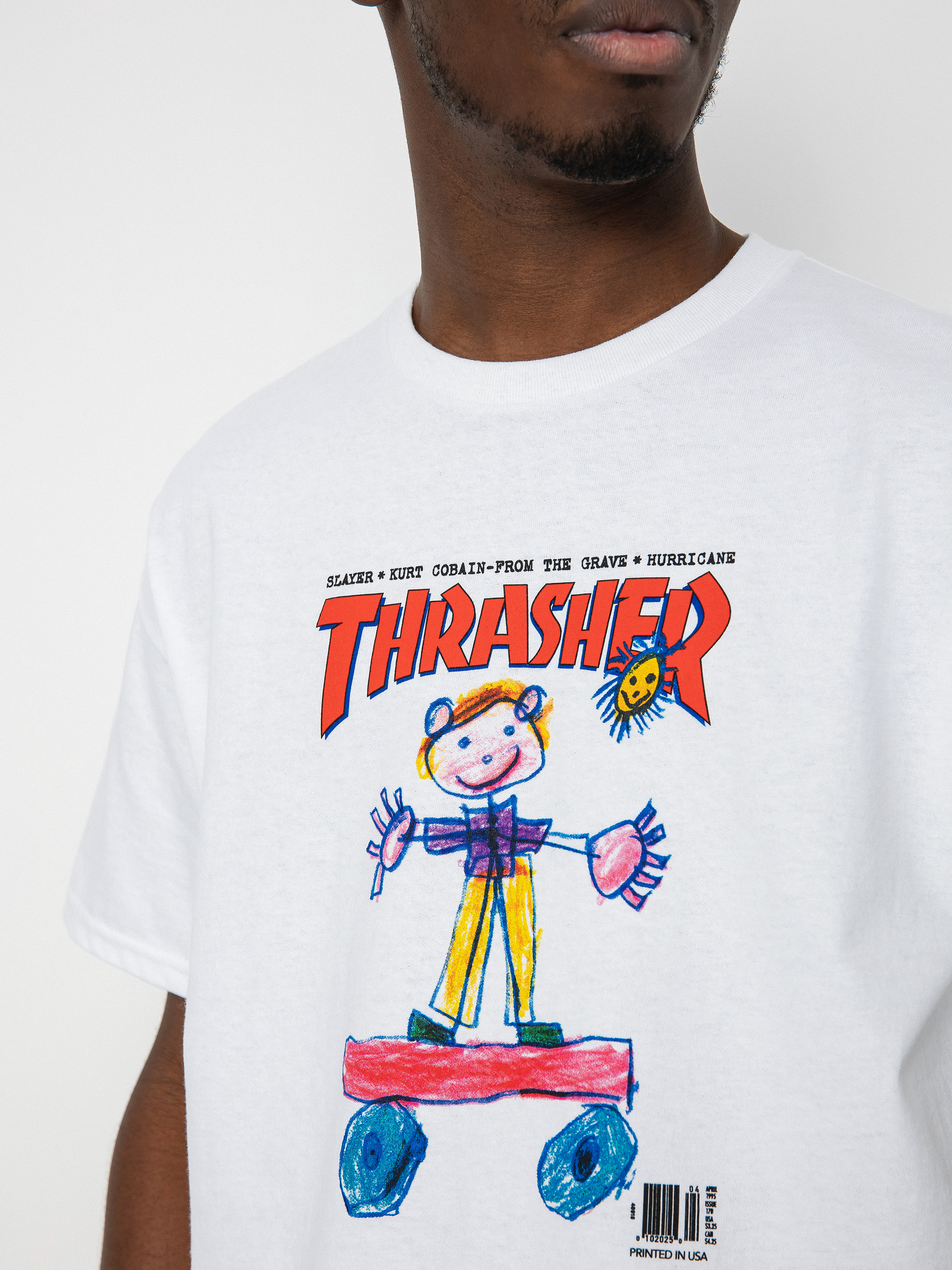 T-shirt Thrasher Kid Cover (white)