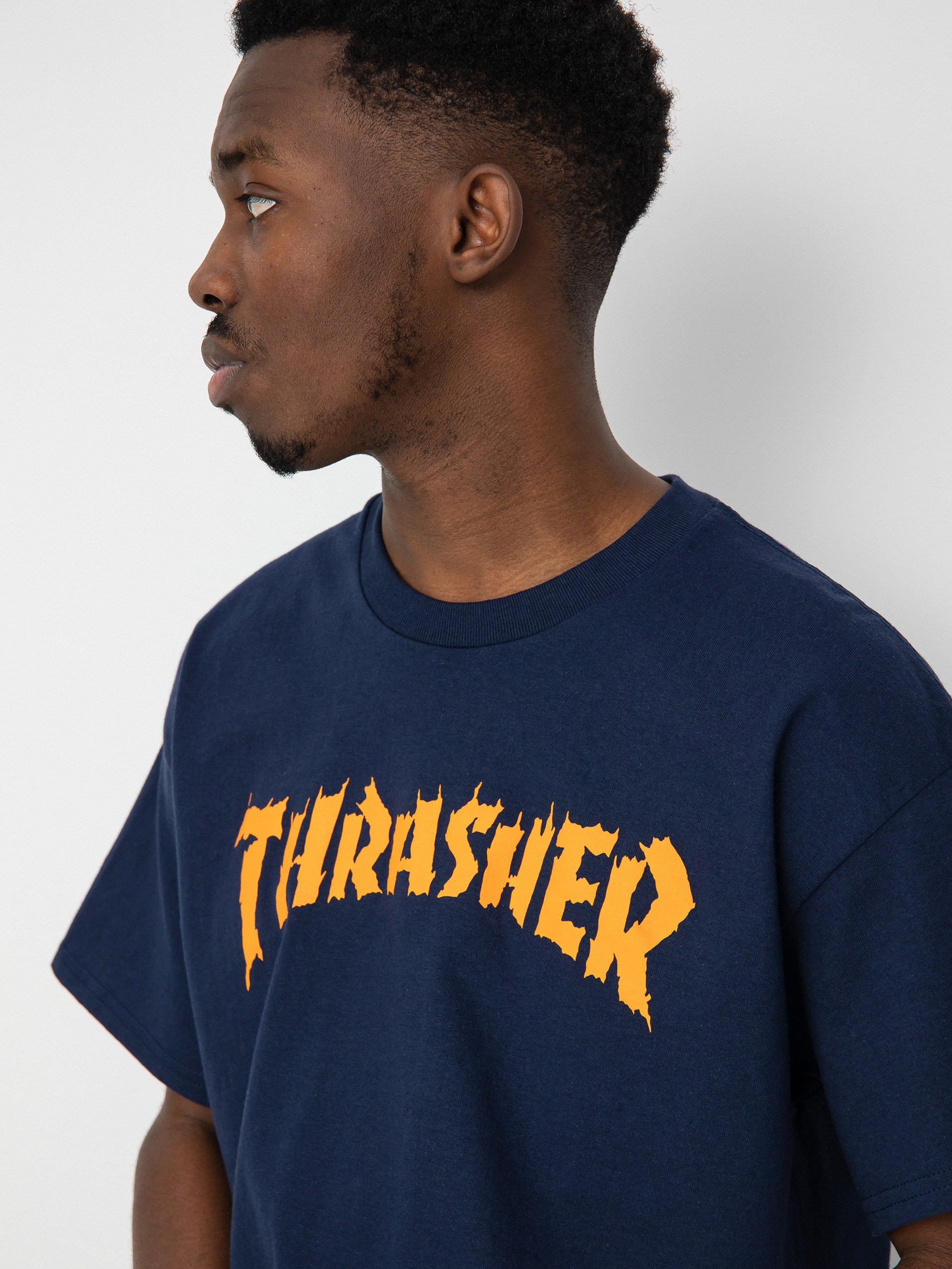 T-shirt Thrasher Burn It Down (navy)
