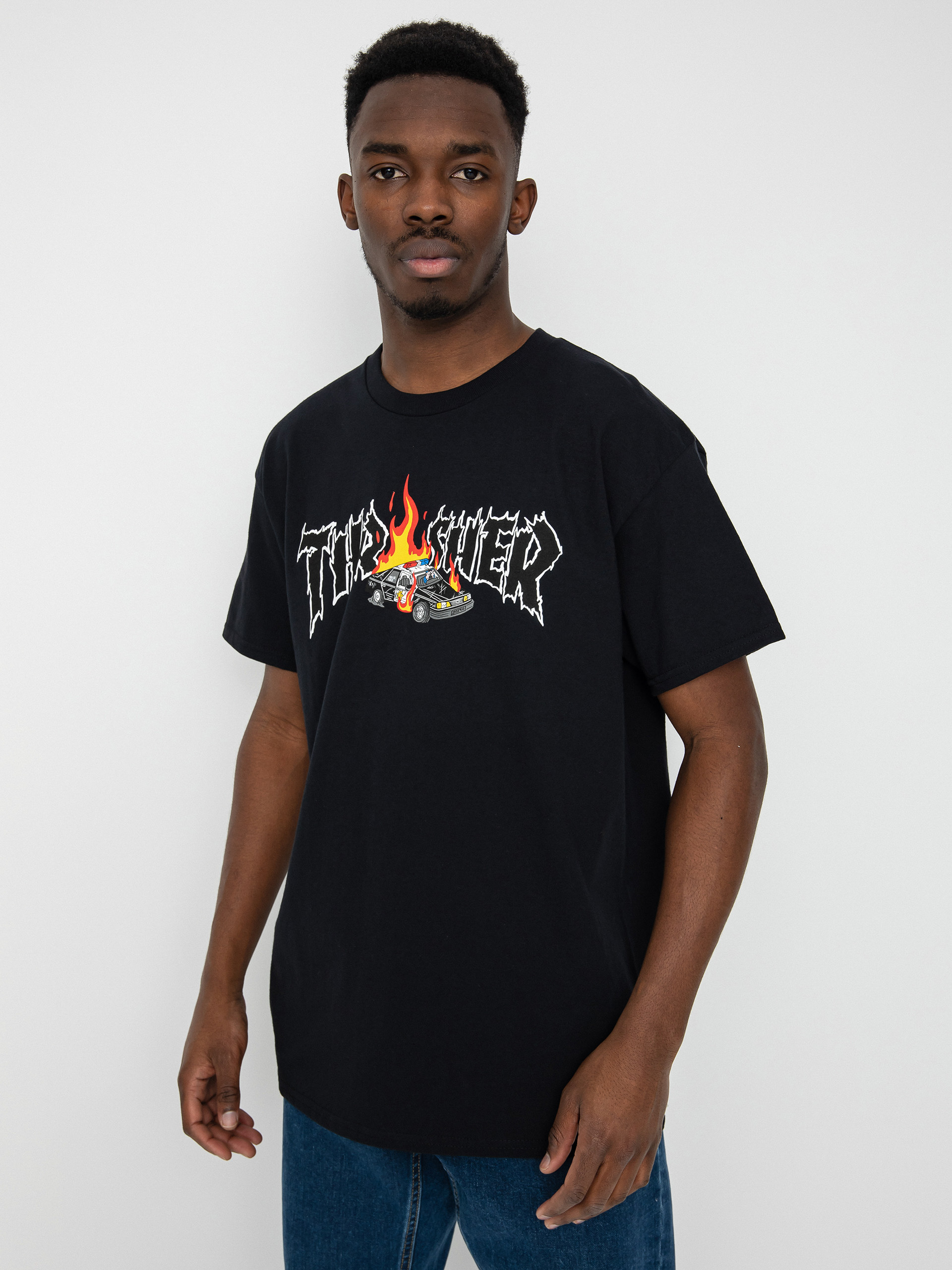 T-shirt Thrasher Cop Car (black)