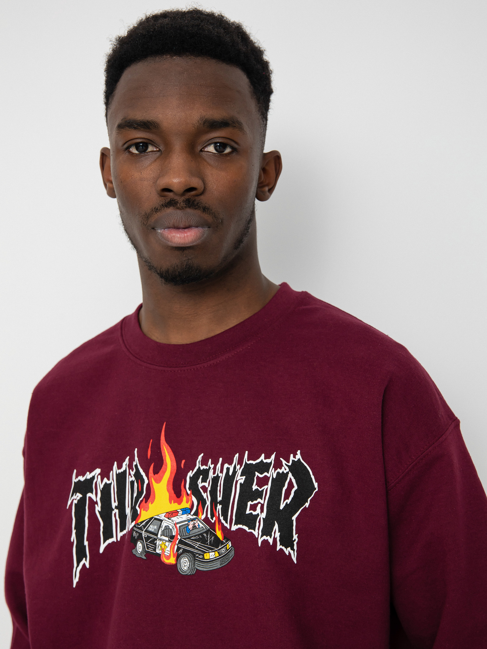 Bluza Thrasher Cop Car Crew (maroon)
