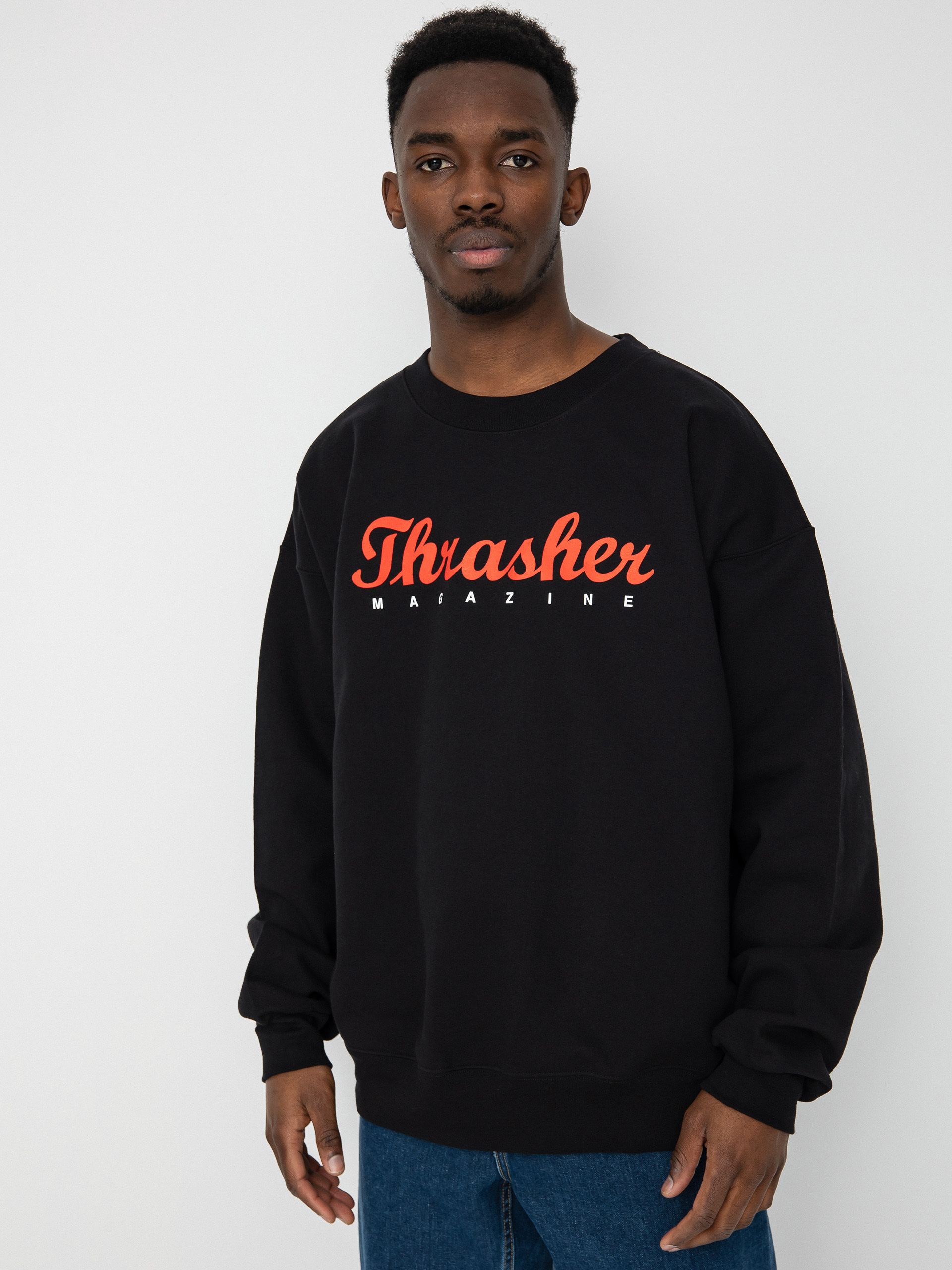 Bluza Thrasher Script Crew (black)