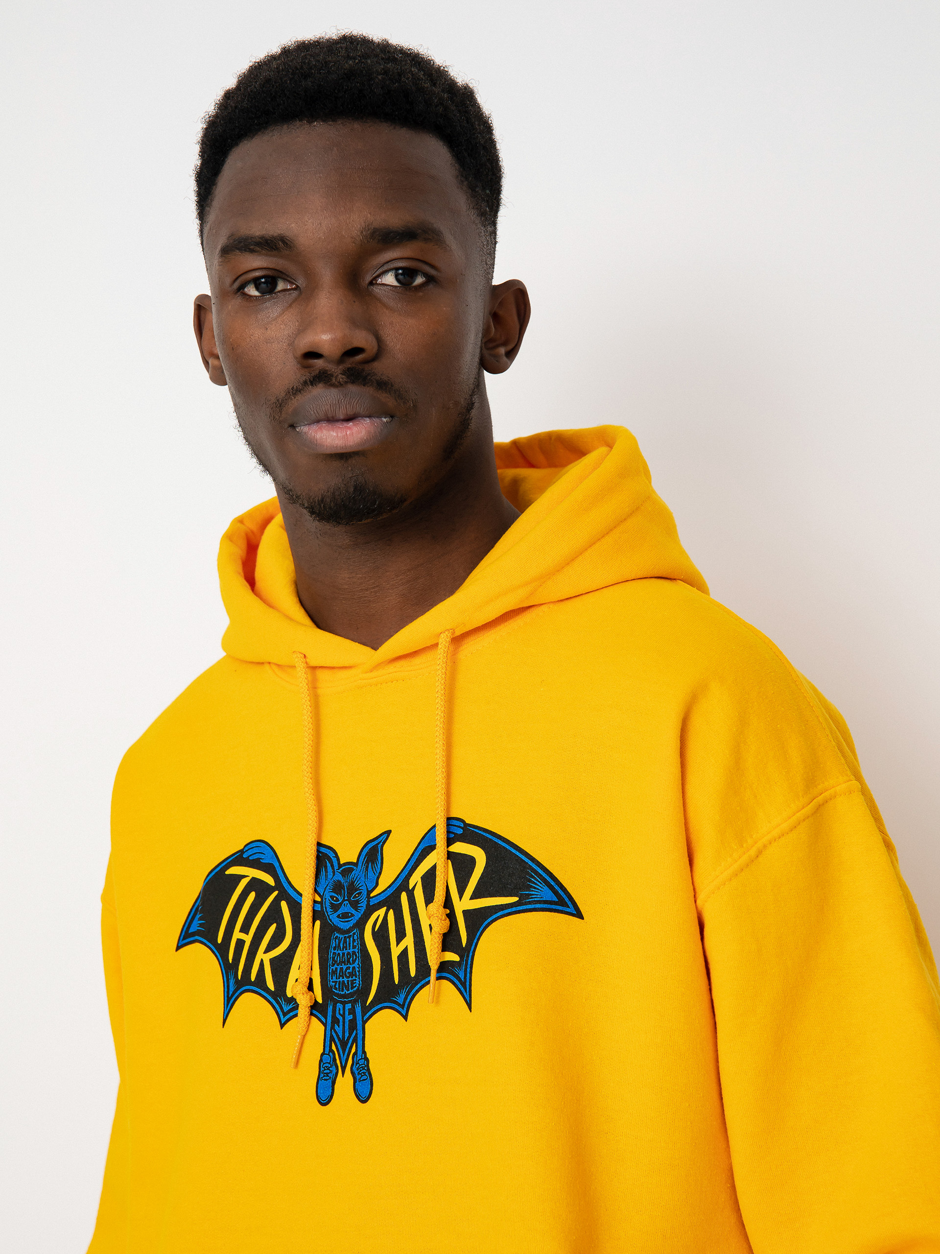 Bluza z kapturem Thrasher Bat HD (gold)