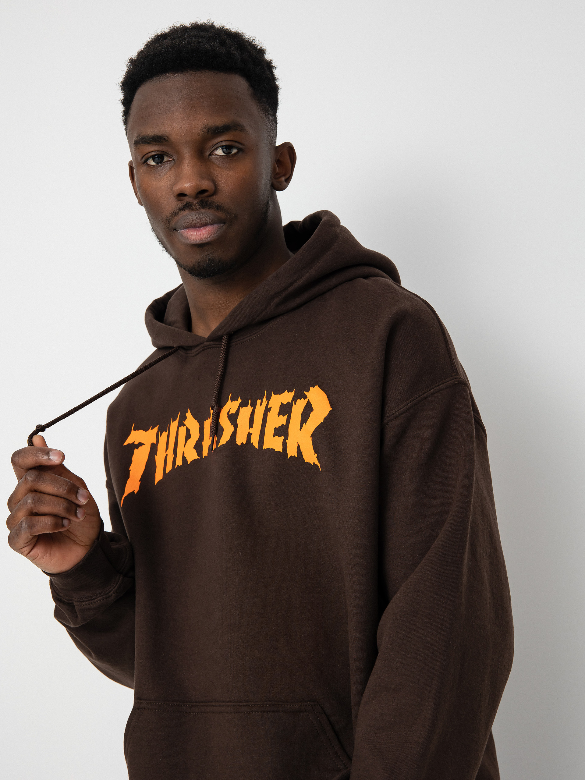 Bluza z kapturem Thrasher Burn It Down HD (dark chocolate)