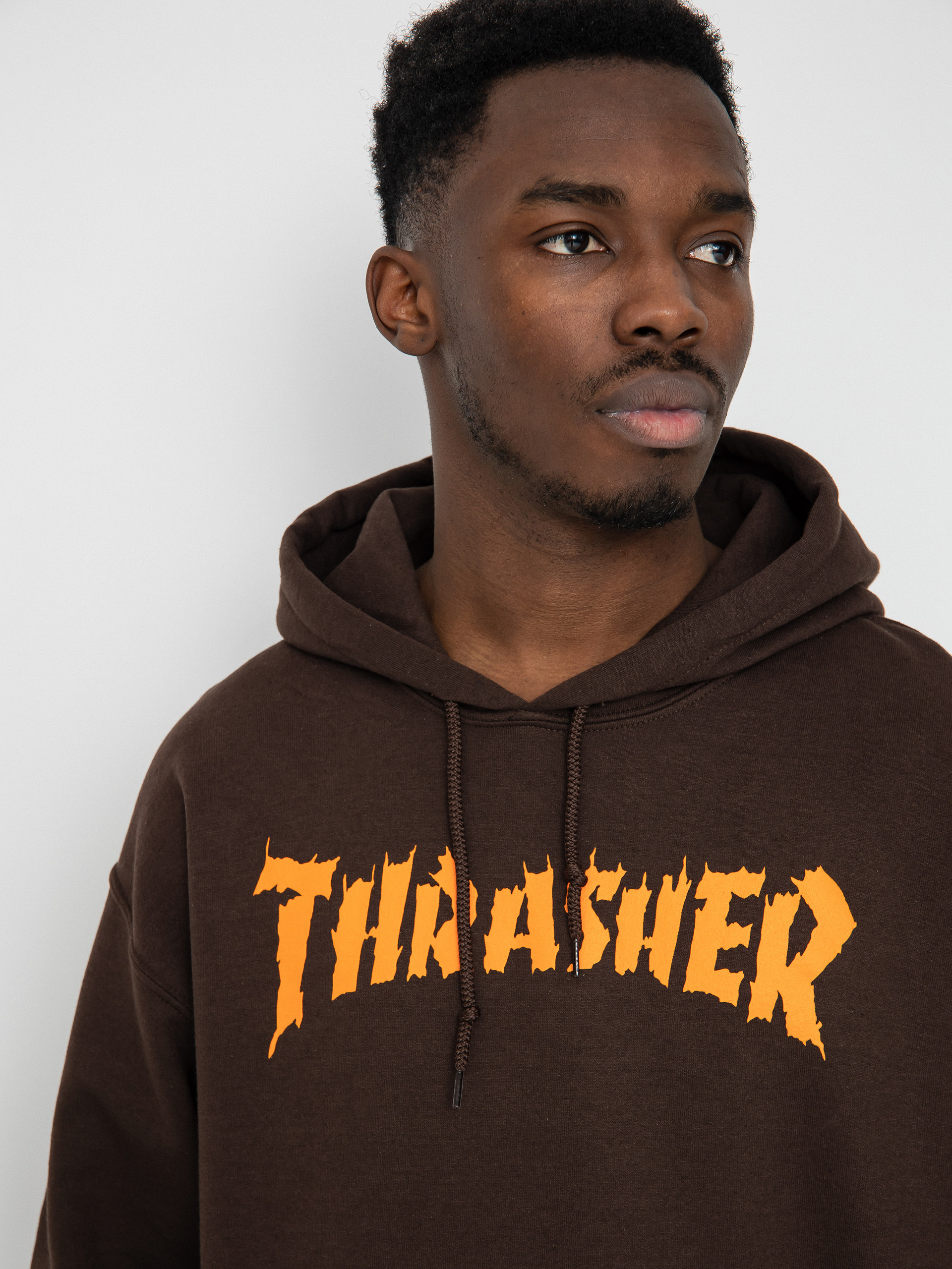 Bluza z kapturem Thrasher Burn It Down HD (dark chocolate)