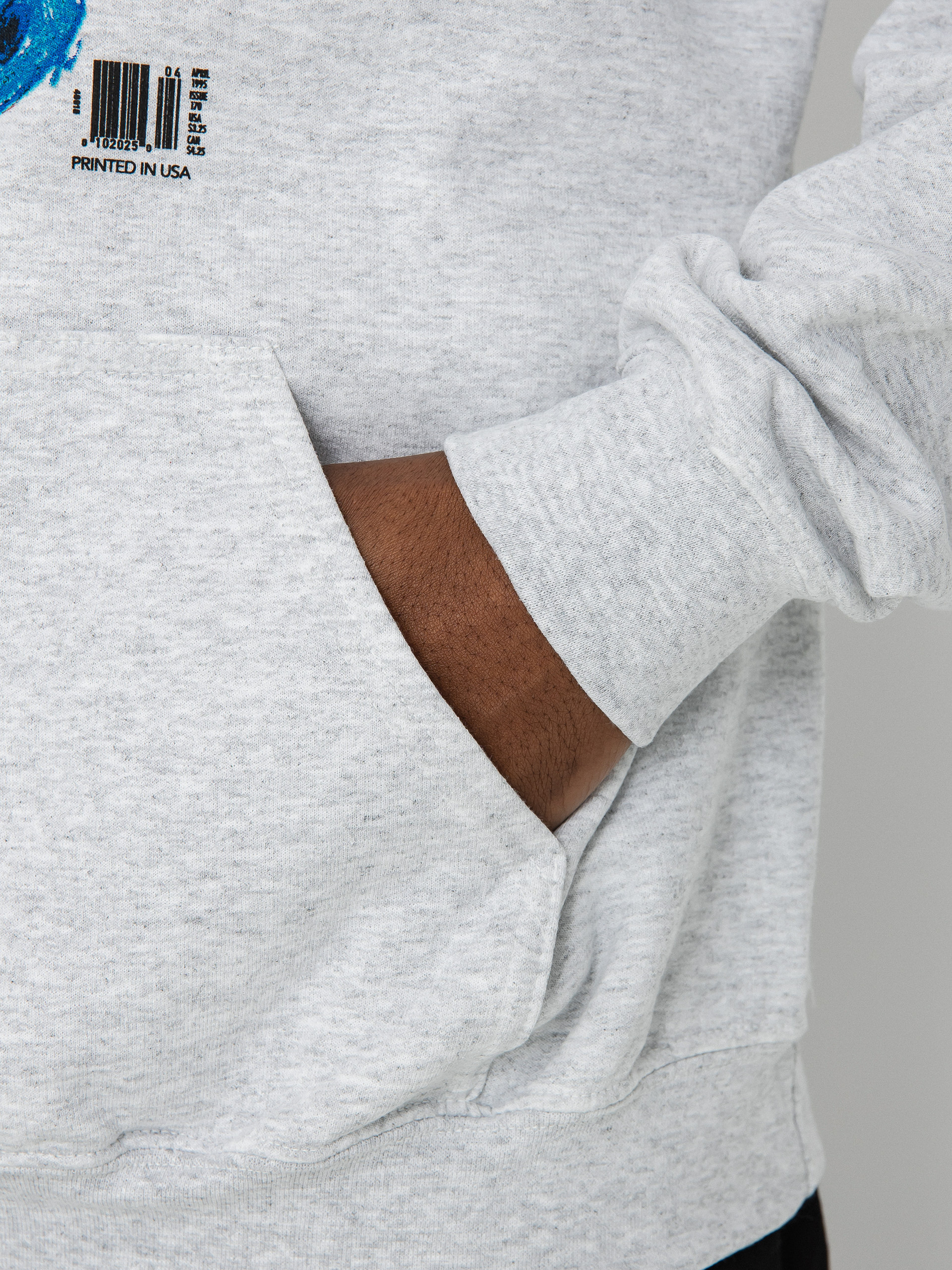 Bluza z kapturem Thrasher Kid Cover HD (ash)