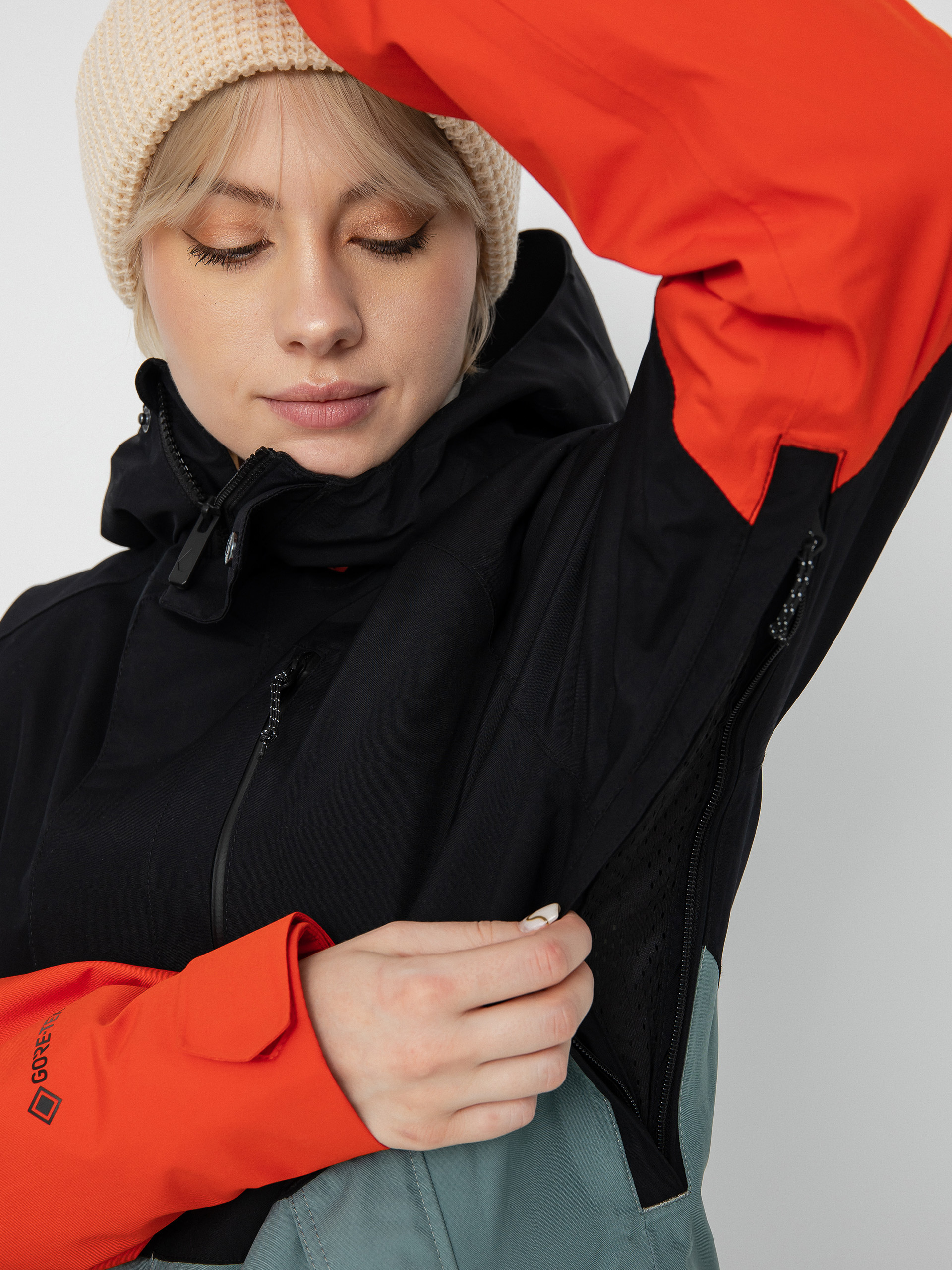 Damska Kurtka snowboardowa Volcom Aris Ins Gore (green ash)