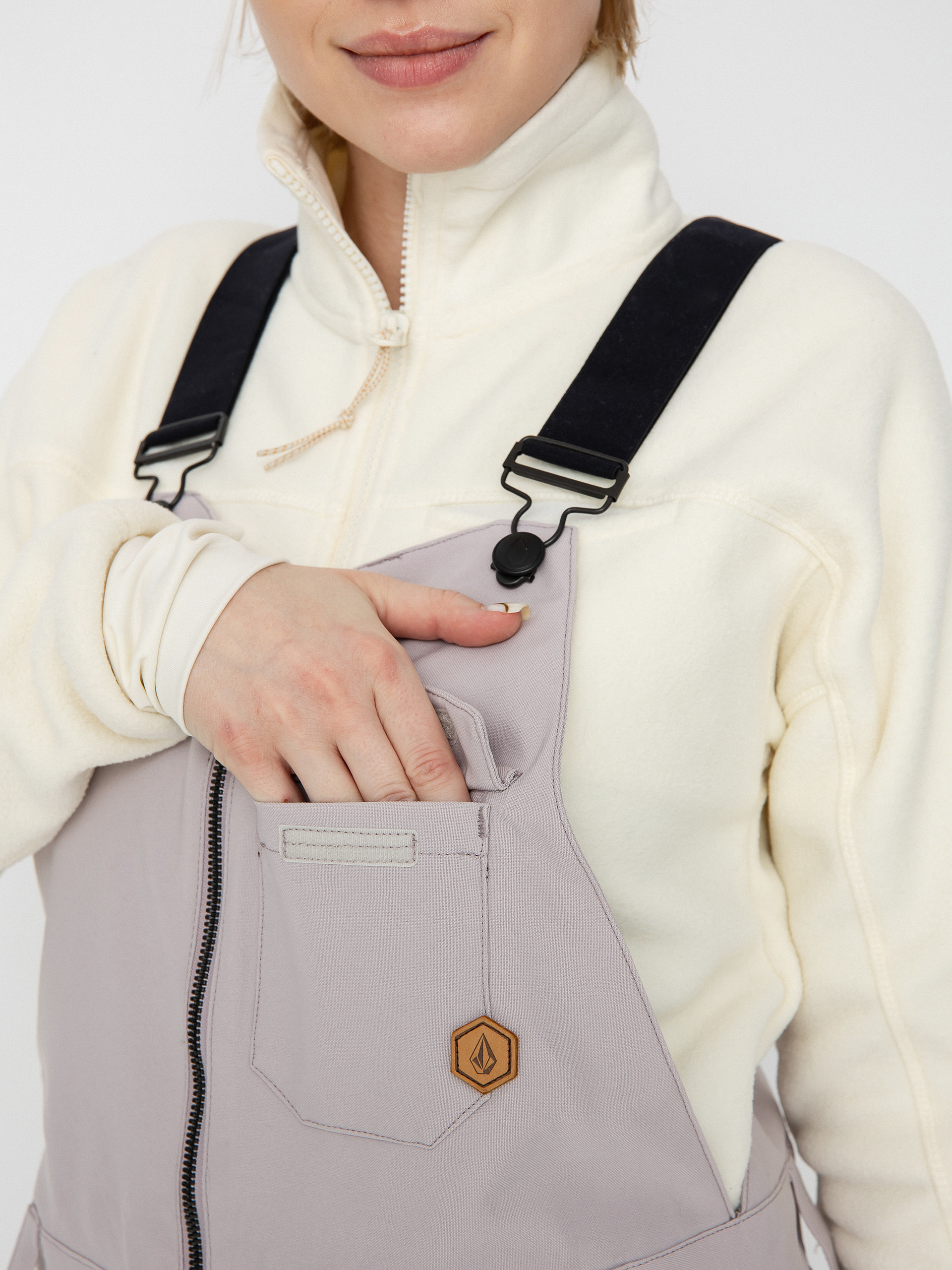 Damskie Spodnie snowboardowe Volcom Swift Bib Overall (amethyst smoke)