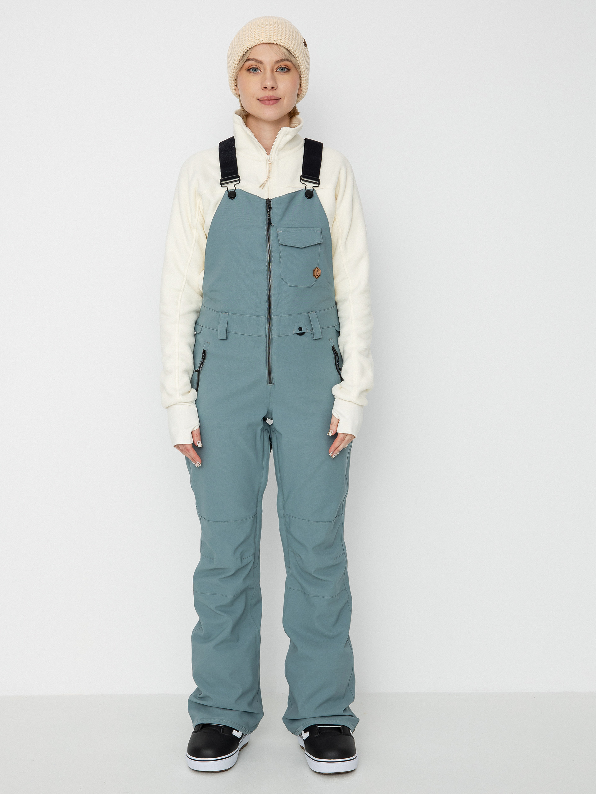 Damskie Spodnie snowboardowe Volcom Swift Bib Overall (green ash)