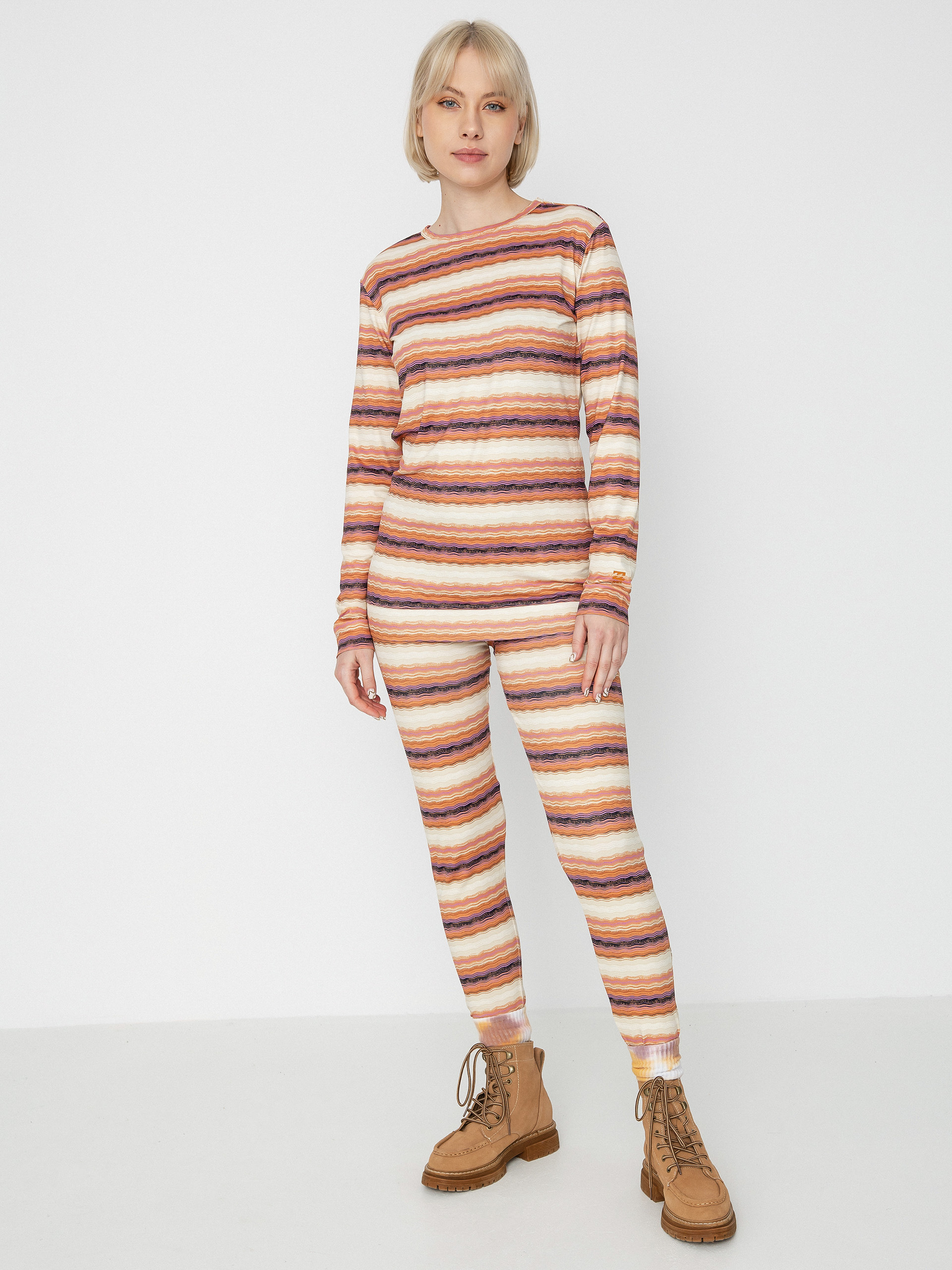 Damski Longsleeve aktywny Billabong Warm Up Tech (adobe)
