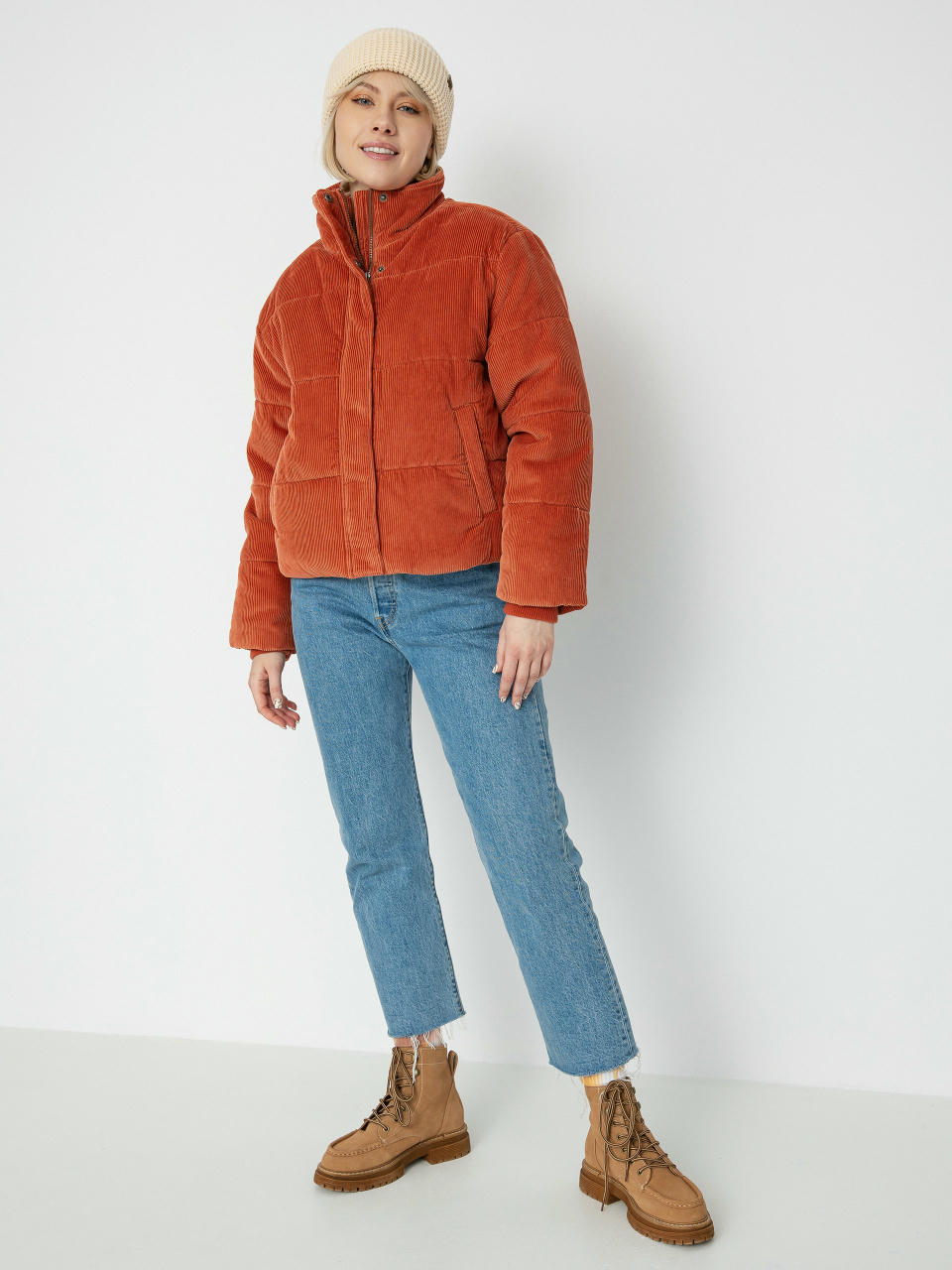 Kurtka RVCA Eezeh Puffer Wmn (cinnamon)