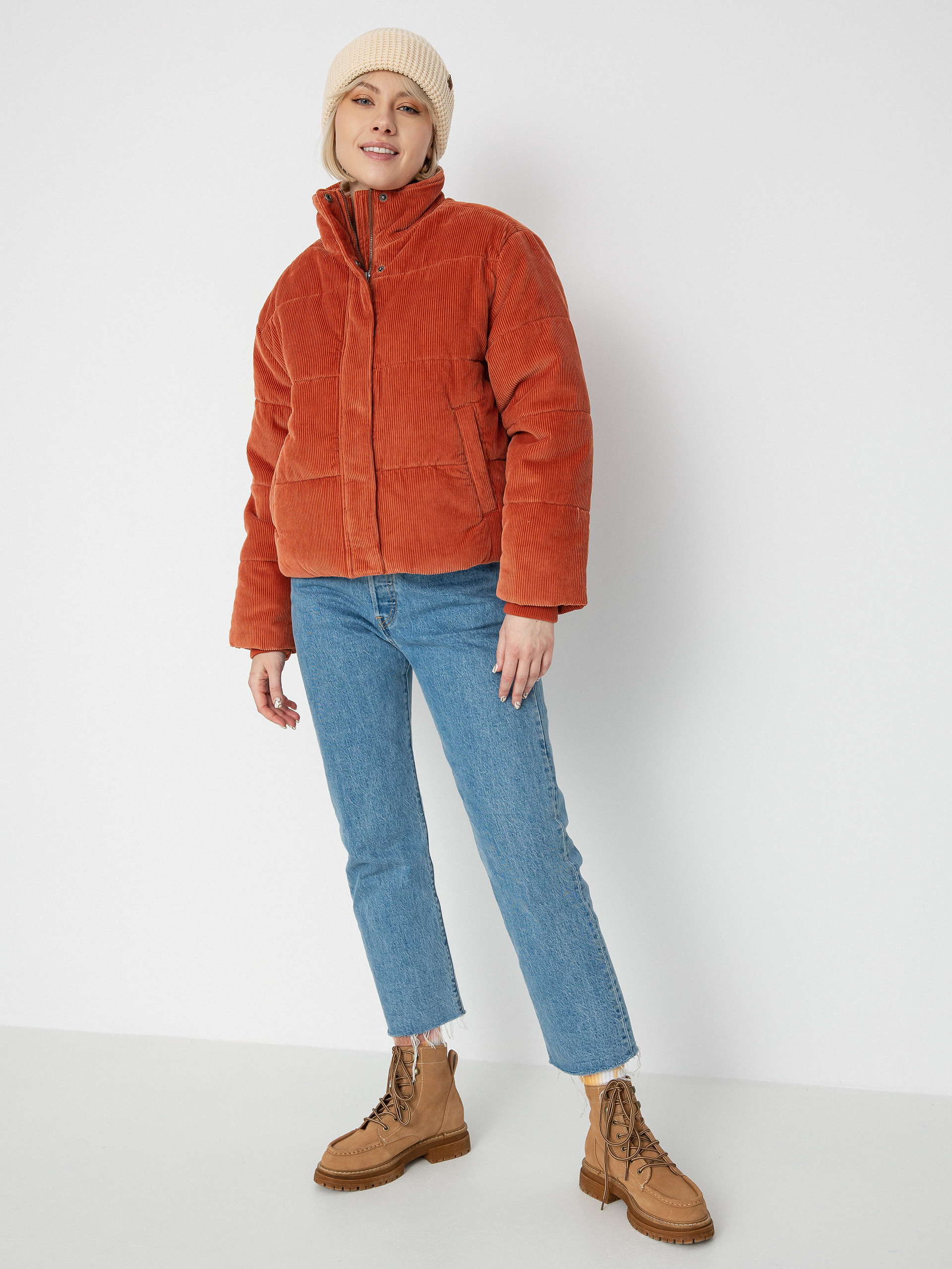 Kurtka RVCA Eezeh Puffer Wmn (cinnamon)