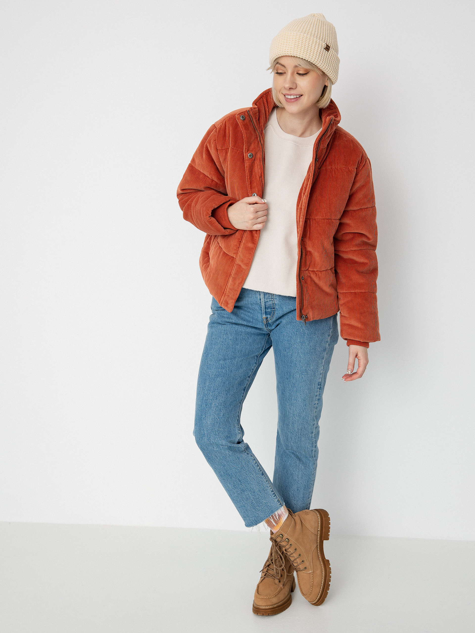 Kurtka RVCA Eezeh Puffer Wmn (cinnamon)
