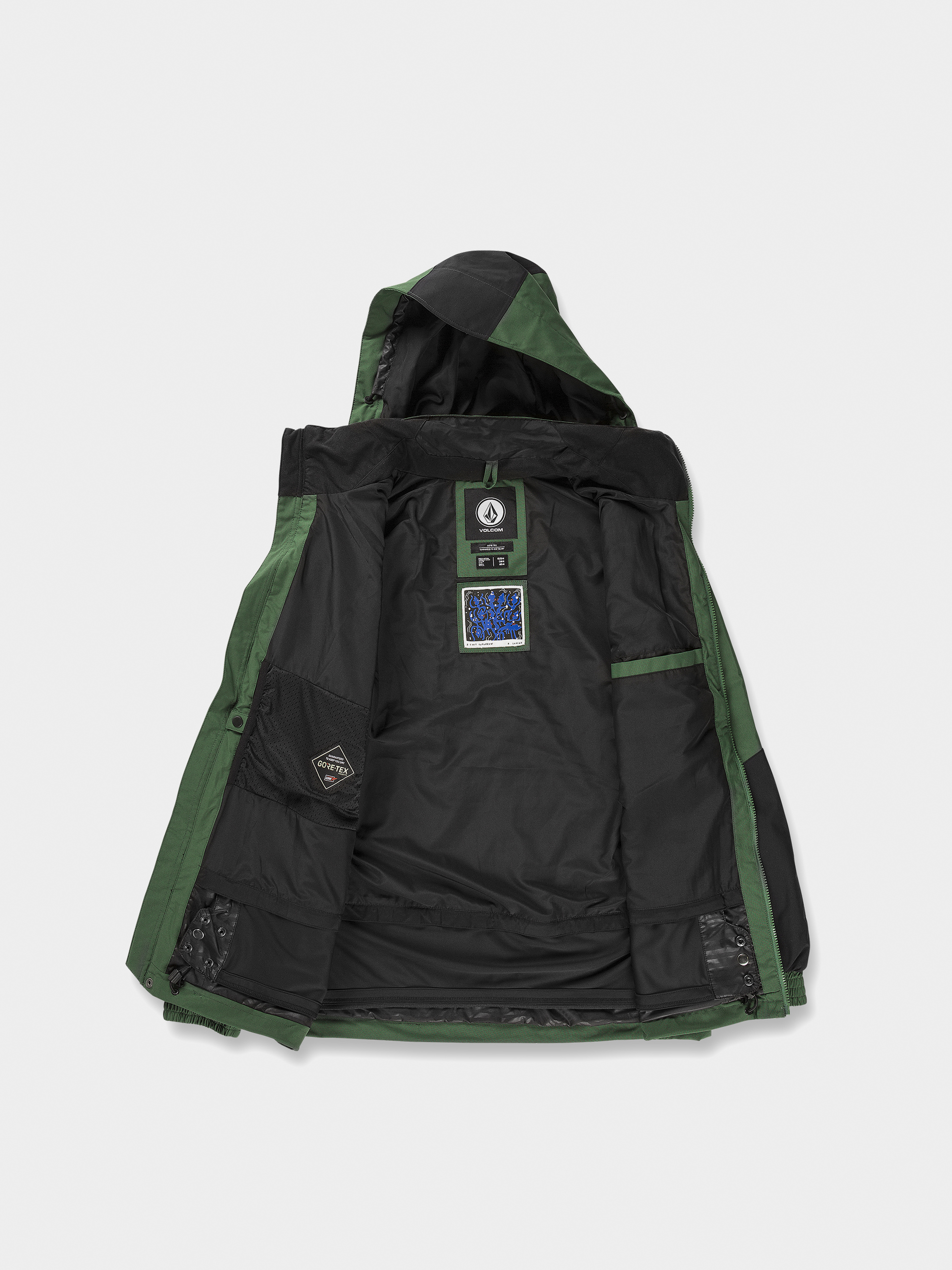 Męska Kurtka snowboardowa Volcom Longo Gore Tex (military)