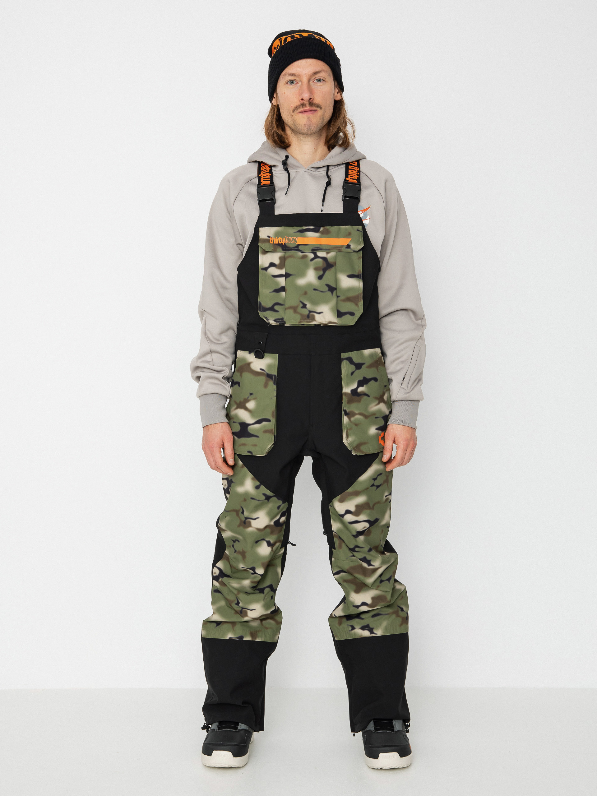 Męskie Spodnie snowboardowe ThirtyTwo Basement Bib (camo)