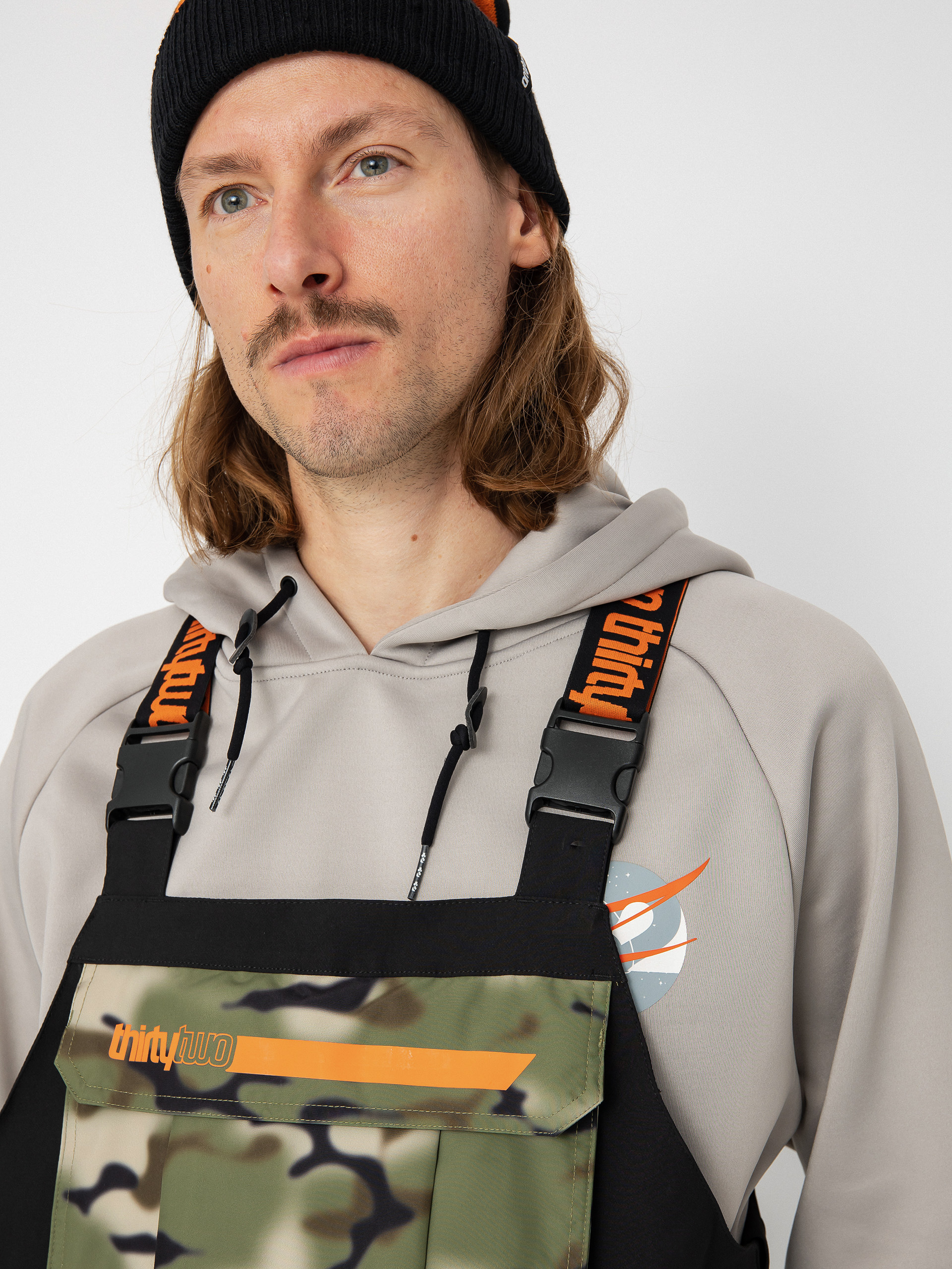 Męskie Spodnie snowboardowe ThirtyTwo Basement Bib (camo)