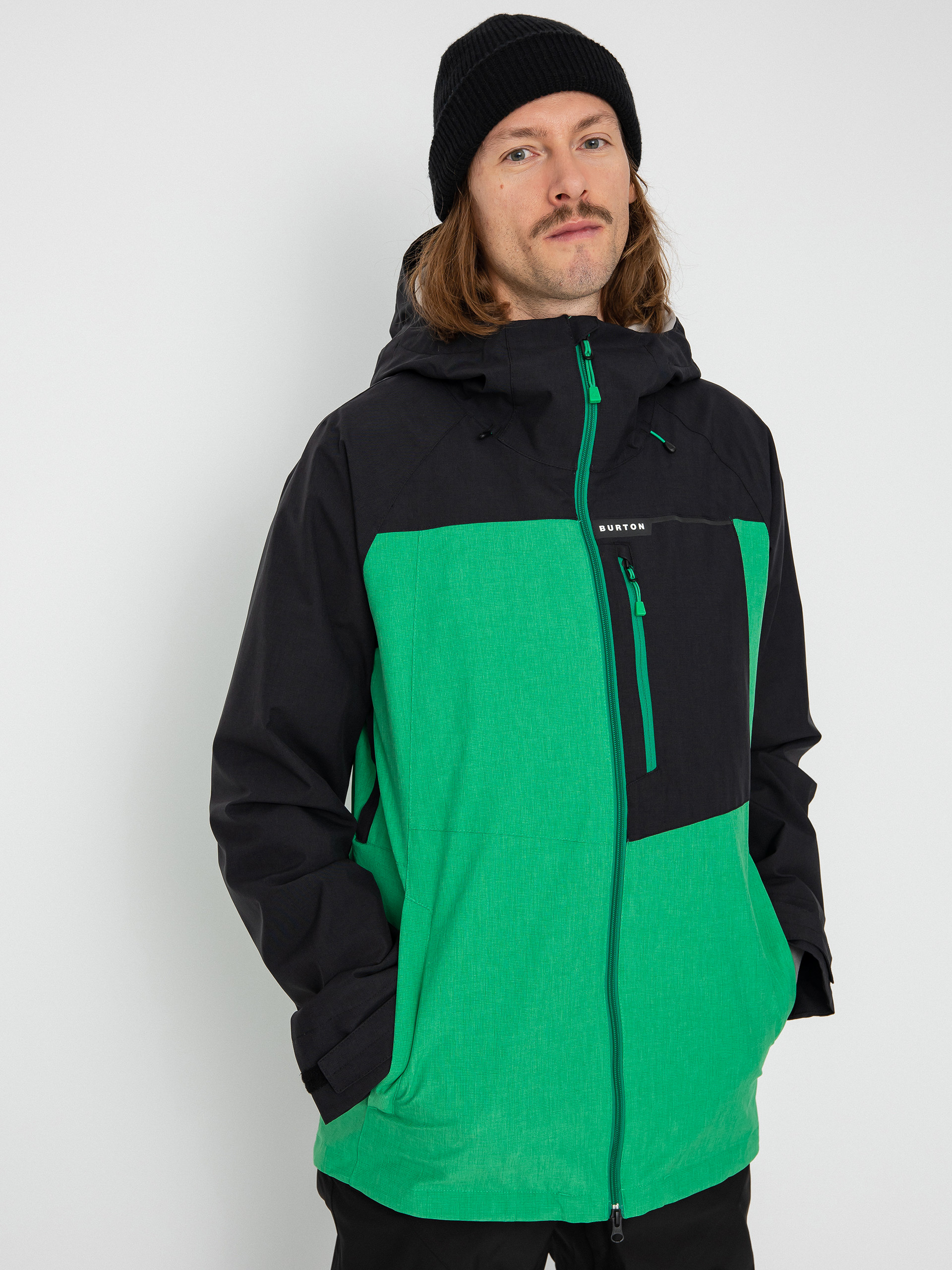 Męska Kurtka snowboardowa Burton Lodgepole (true black/clover green)