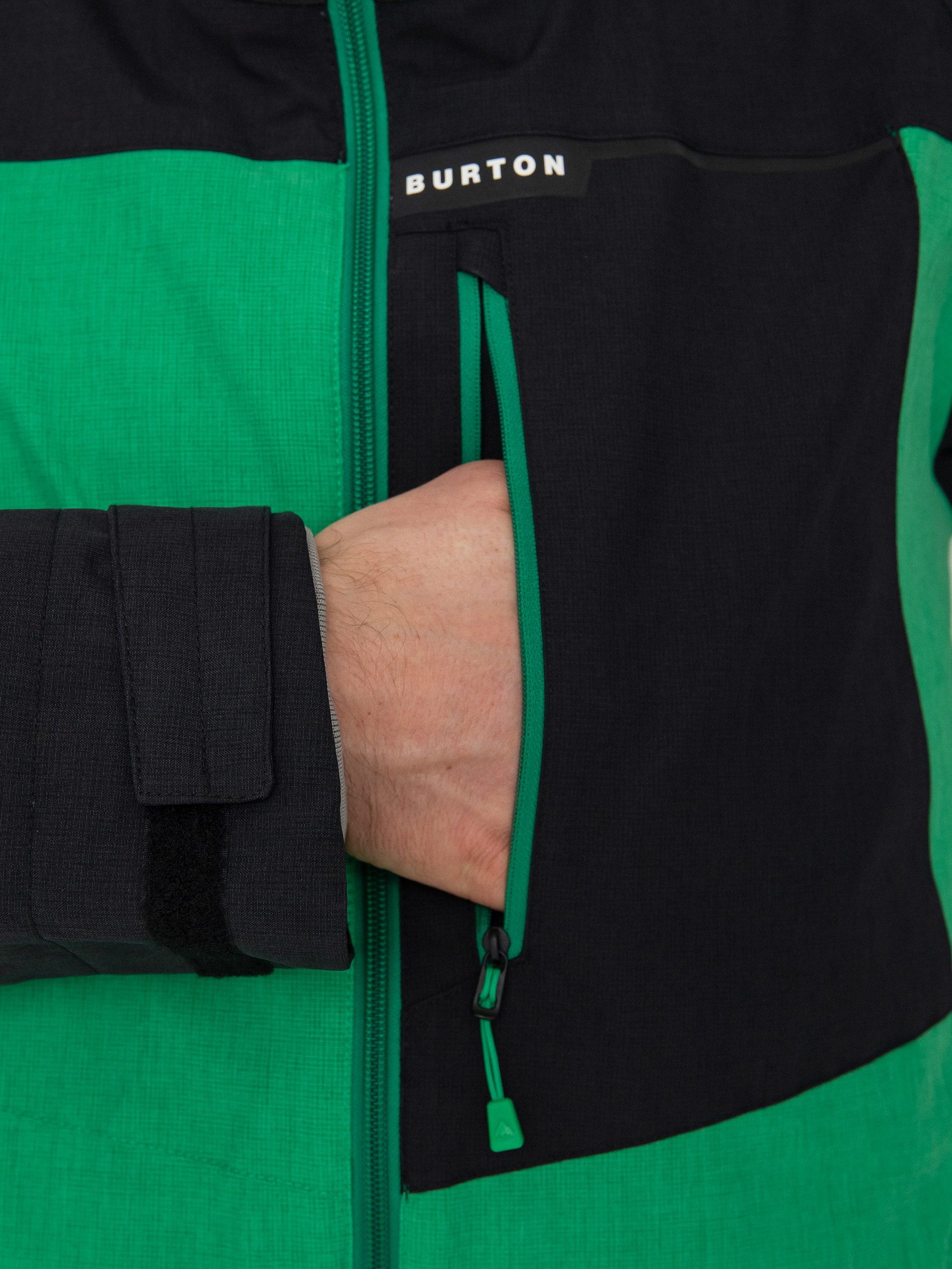 Męska Kurtka snowboardowa Burton Lodgepole (true black/clover green)