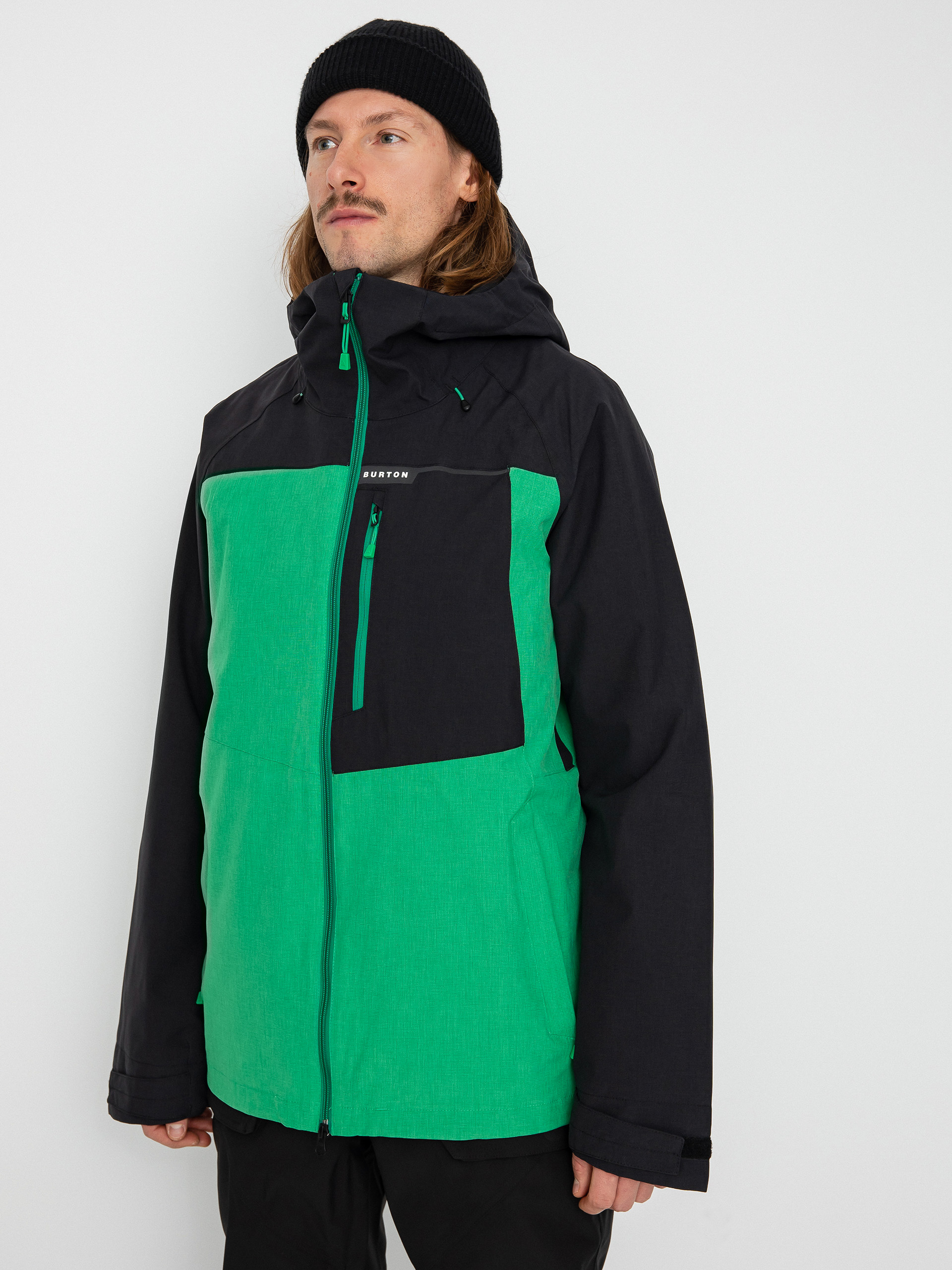 Męska Kurtka snowboardowa Burton Lodgepole (true black/clover green)