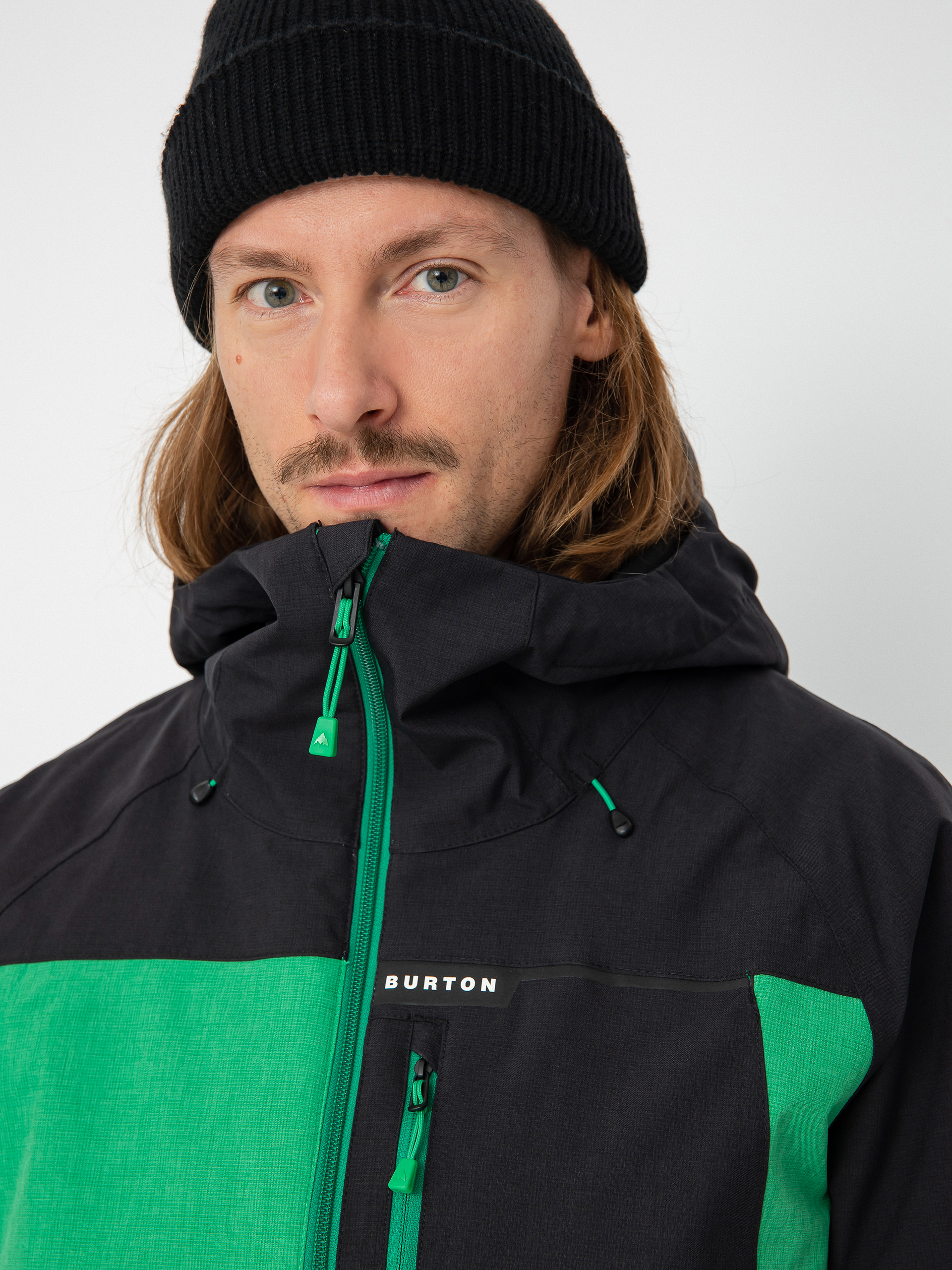 Męska Kurtka snowboardowa Burton Lodgepole (true black/clover green)