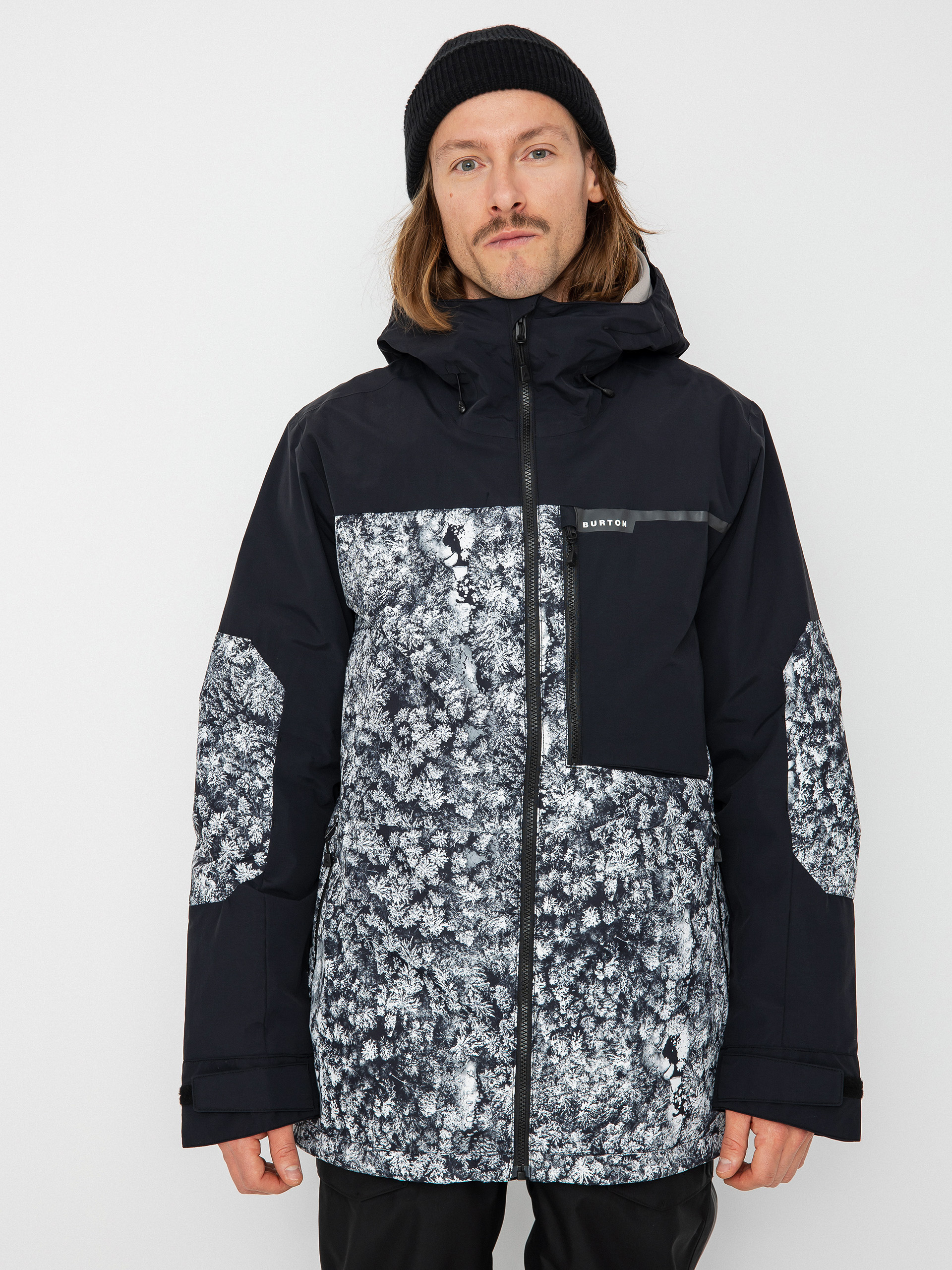 Męska Kurtka snowboardowa Burton Peasy (true black/aerial pines)