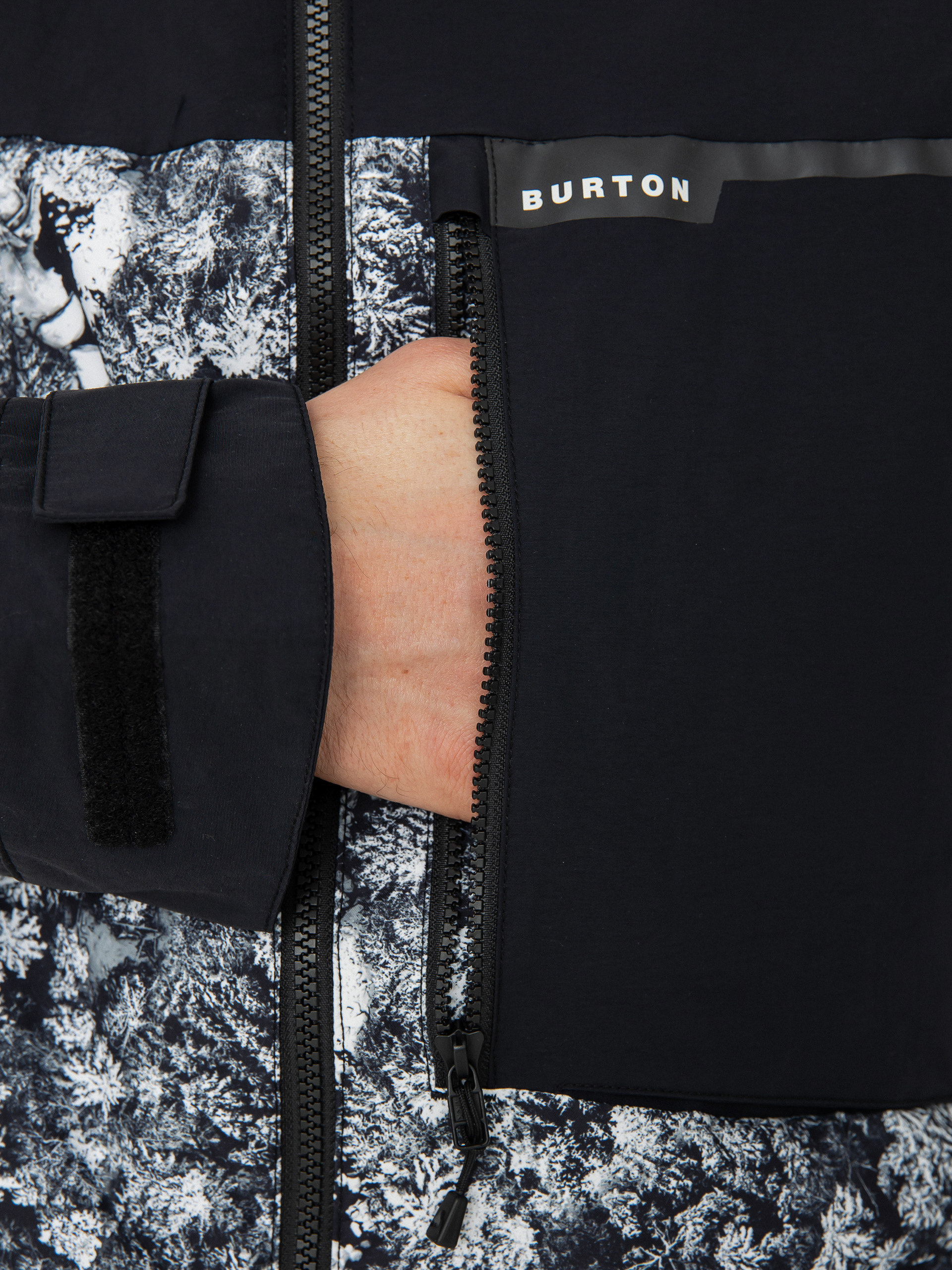 Męska Kurtka snowboardowa Burton Peasy (true black/aerial pines)