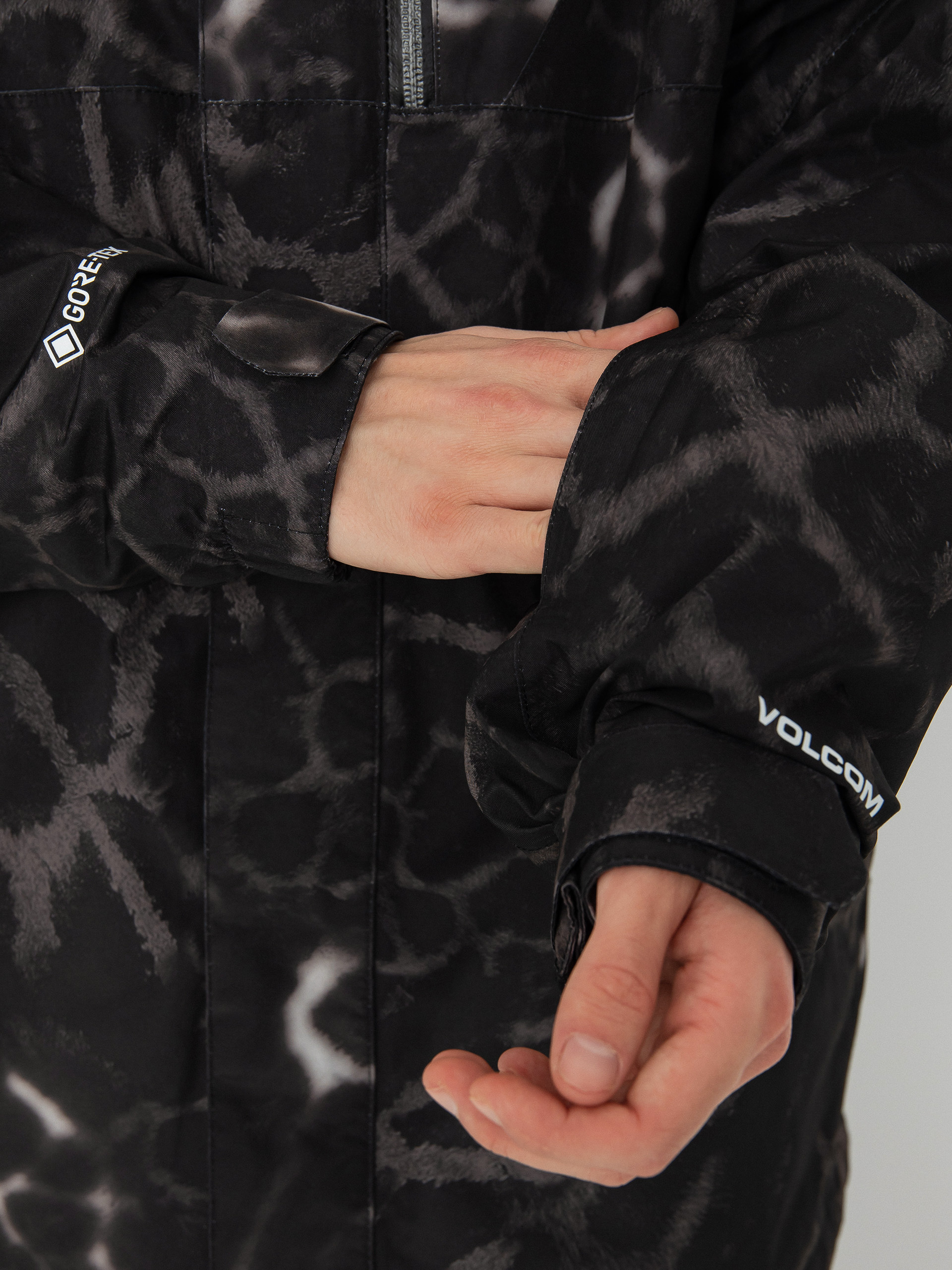 Męska Kurtka snowboardowa Volcom L Gore Tex (black giraffe)