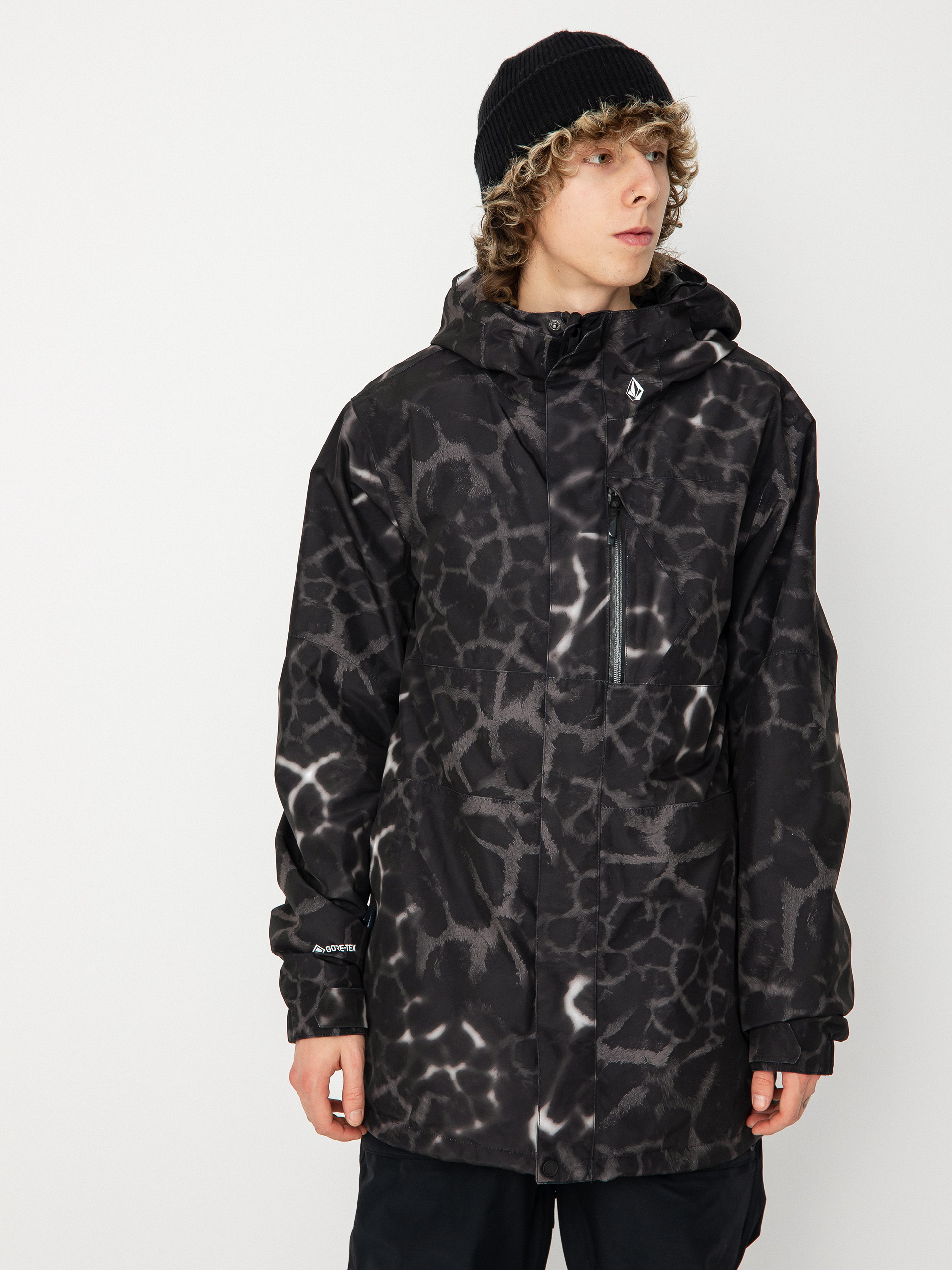 Męska Kurtka snowboardowa Volcom L Gore Tex (black giraffe)