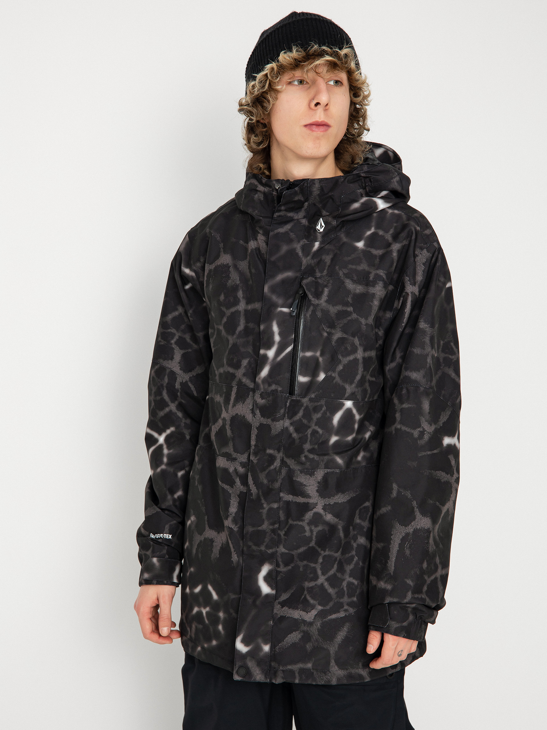 Męska Kurtka snowboardowa Volcom L Gore Tex (black giraffe)