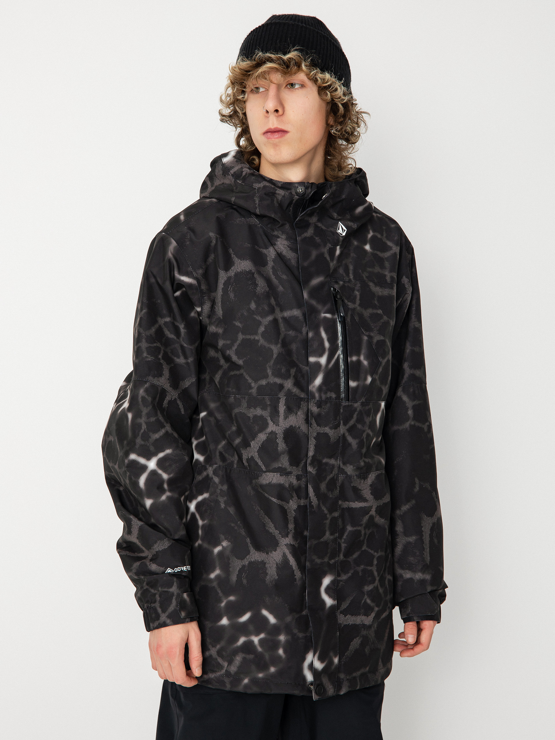 Męska Kurtka snowboardowa Volcom L Gore Tex (black giraffe)