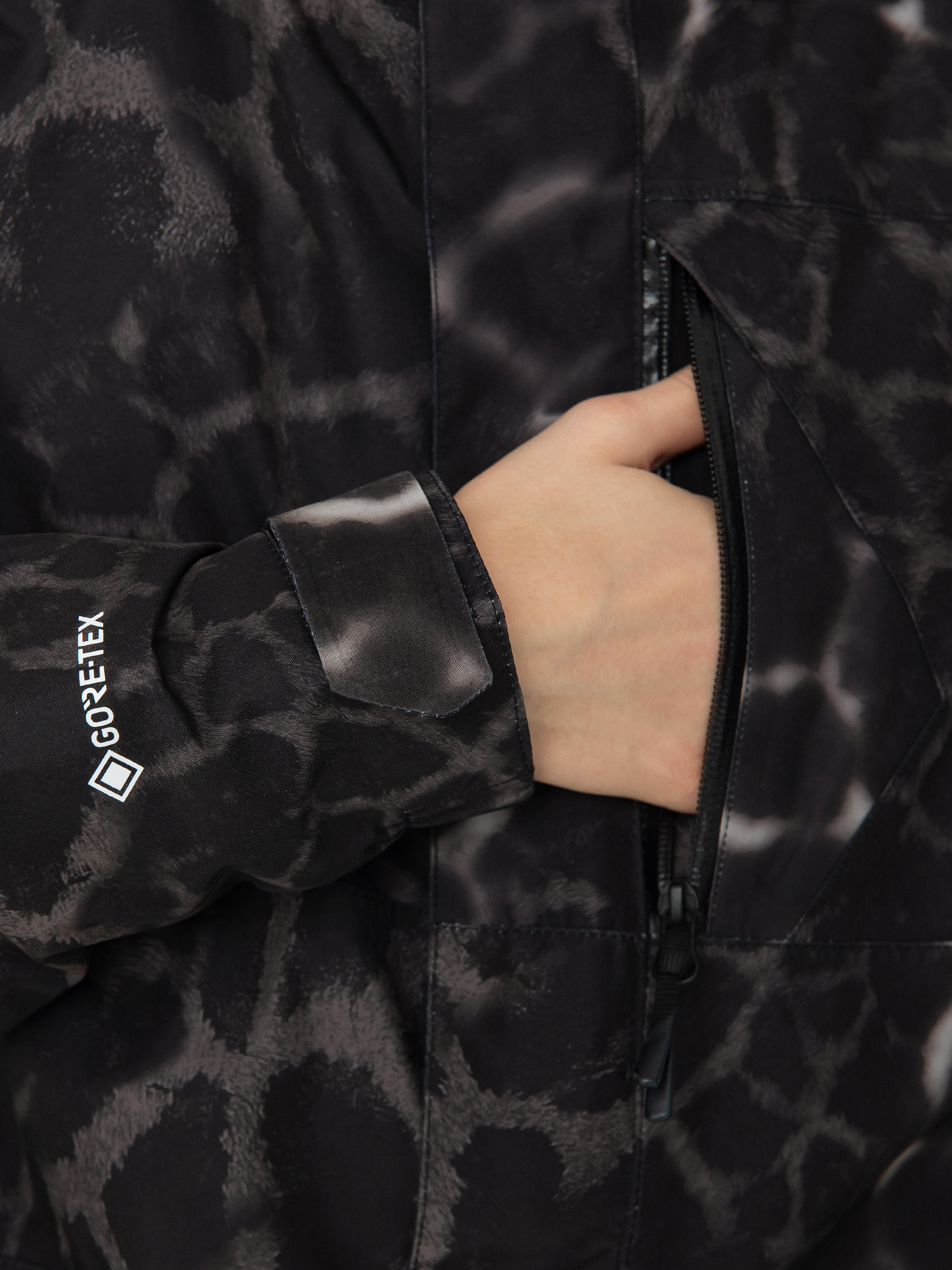Męska Kurtka snowboardowa Volcom L Gore Tex (black giraffe)