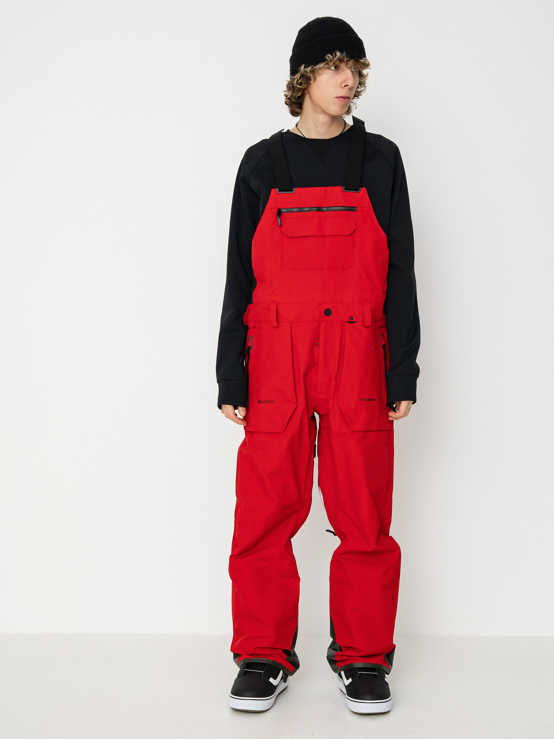 Spodnie snowboardowe Volcom Rain Gore Tex Bib Overall (red)