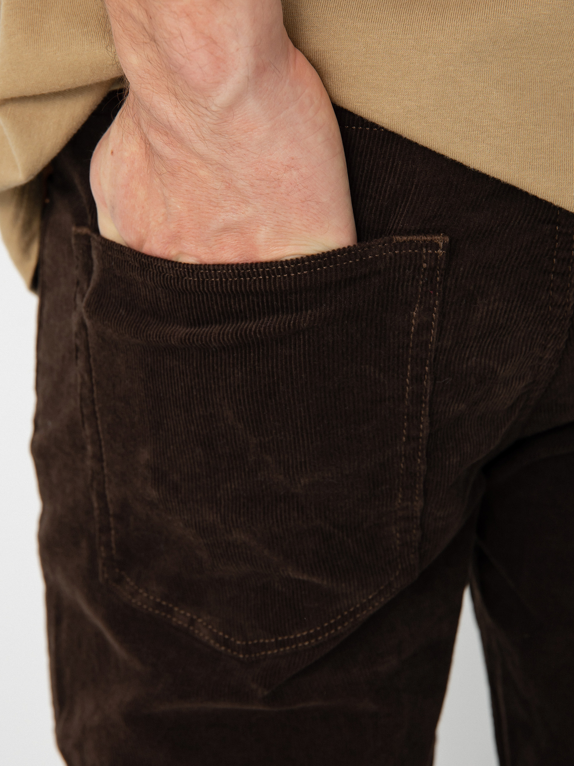 Spodnie Volcom Solver 5 Pocket Cord (dark brown)