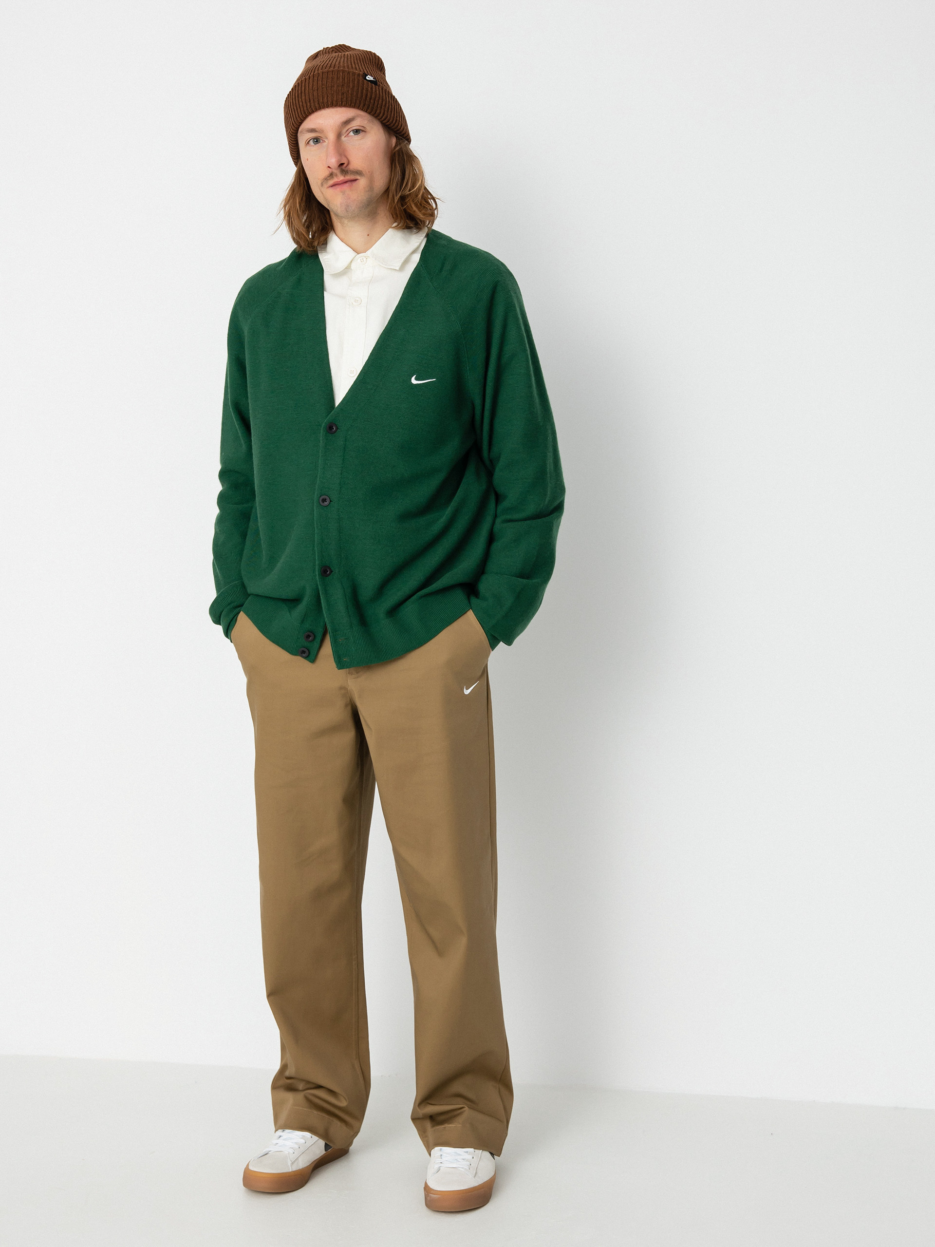 Sweter Nike SB Cardigan (gorge green/white)