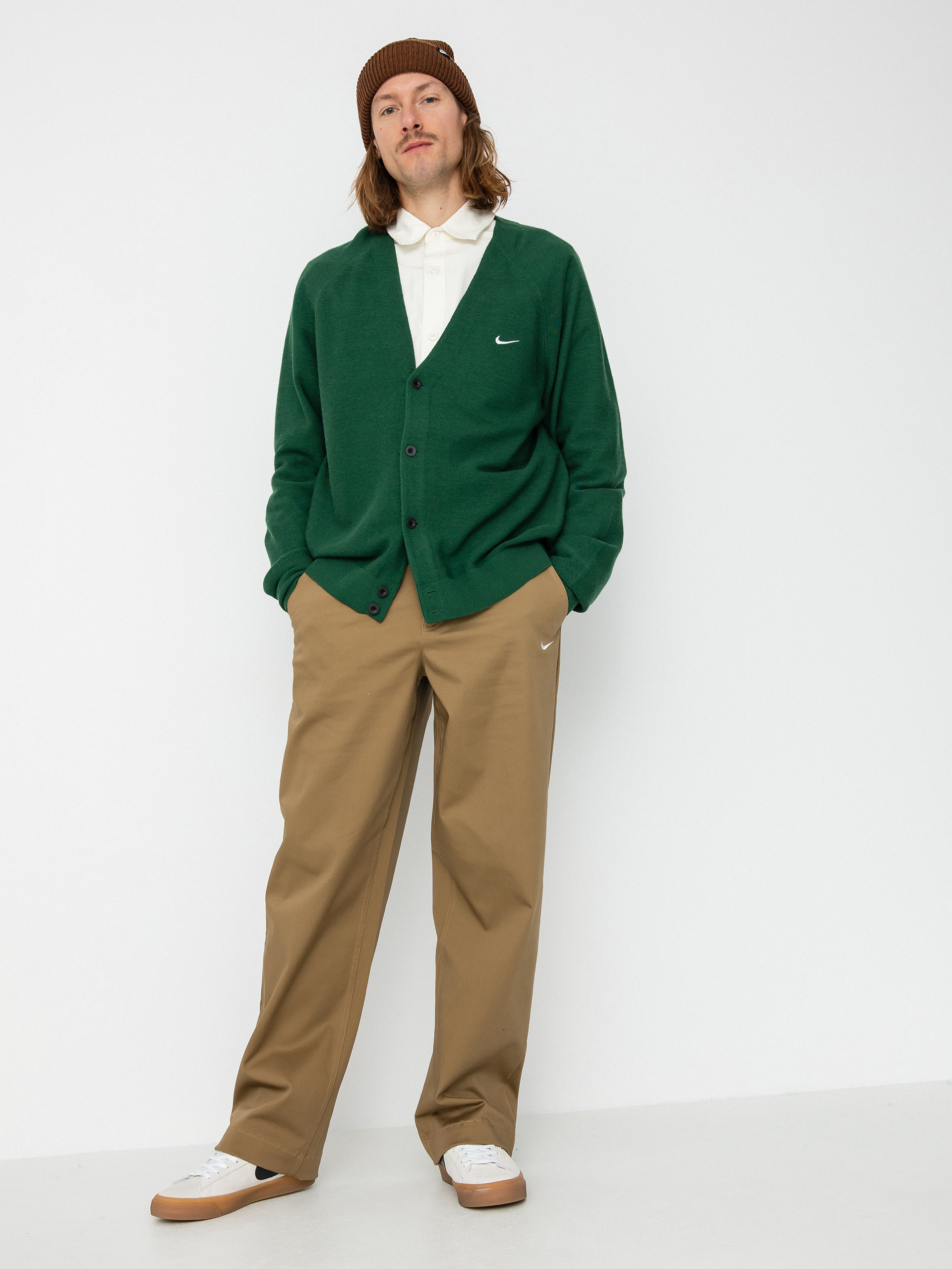 Sweter Nike SB Cardigan (gorge green/white)