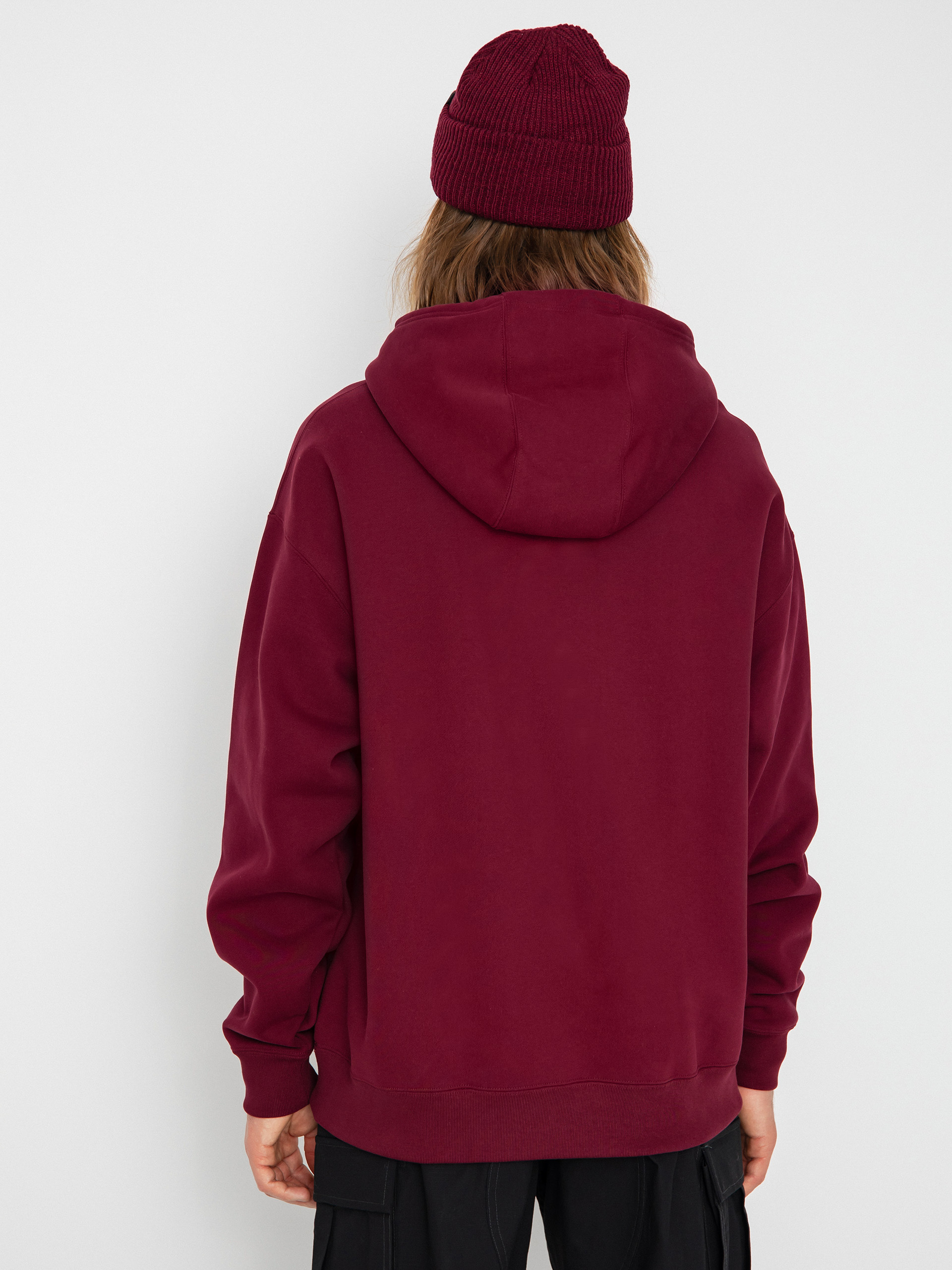 Bluza z kapturem Nike SB Hand Scrpt Logo HD (dark beetroot/active pink)