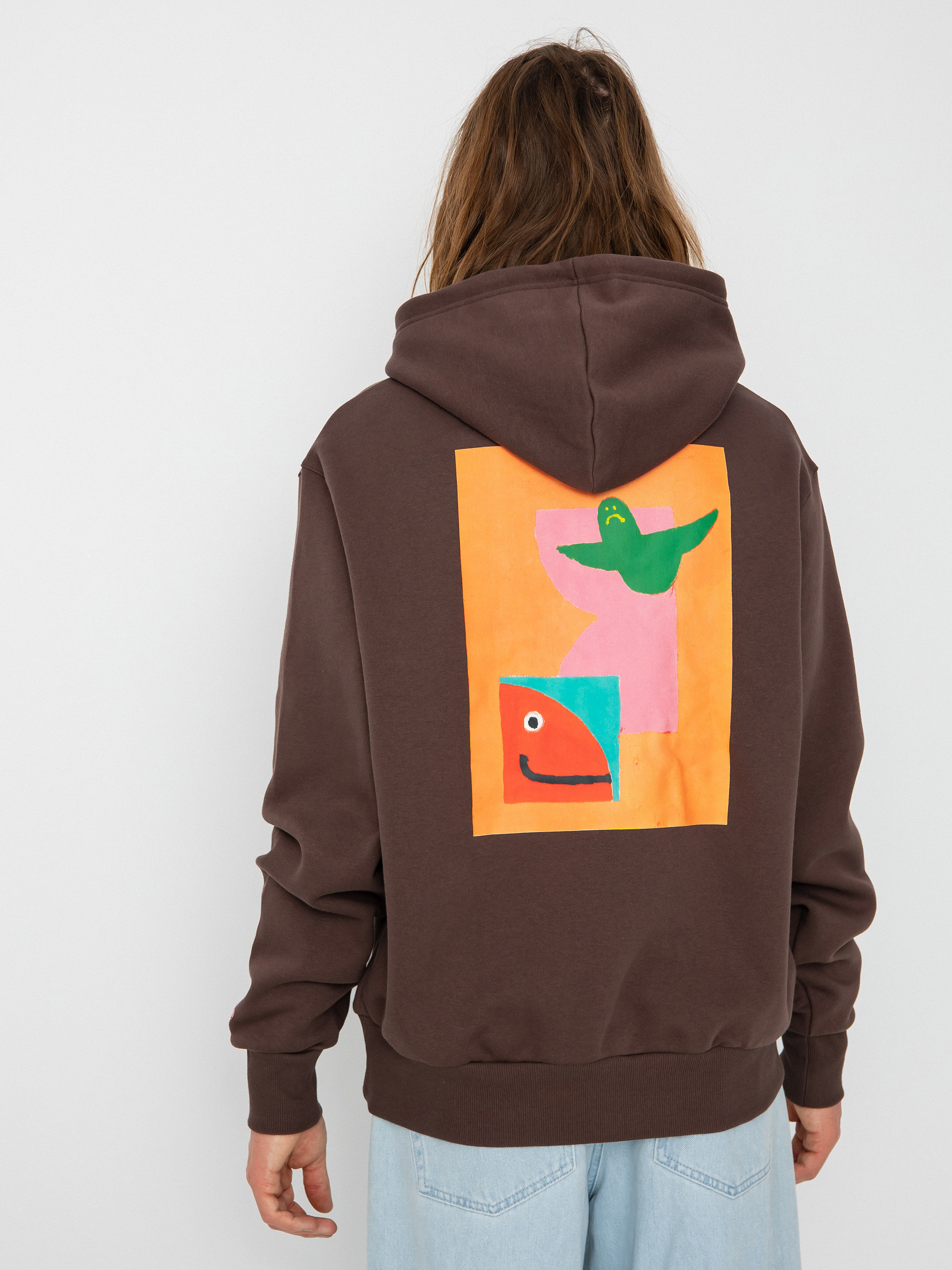 Bluza z kapturem adidas G Shmoo 2 HD (brown/multco)