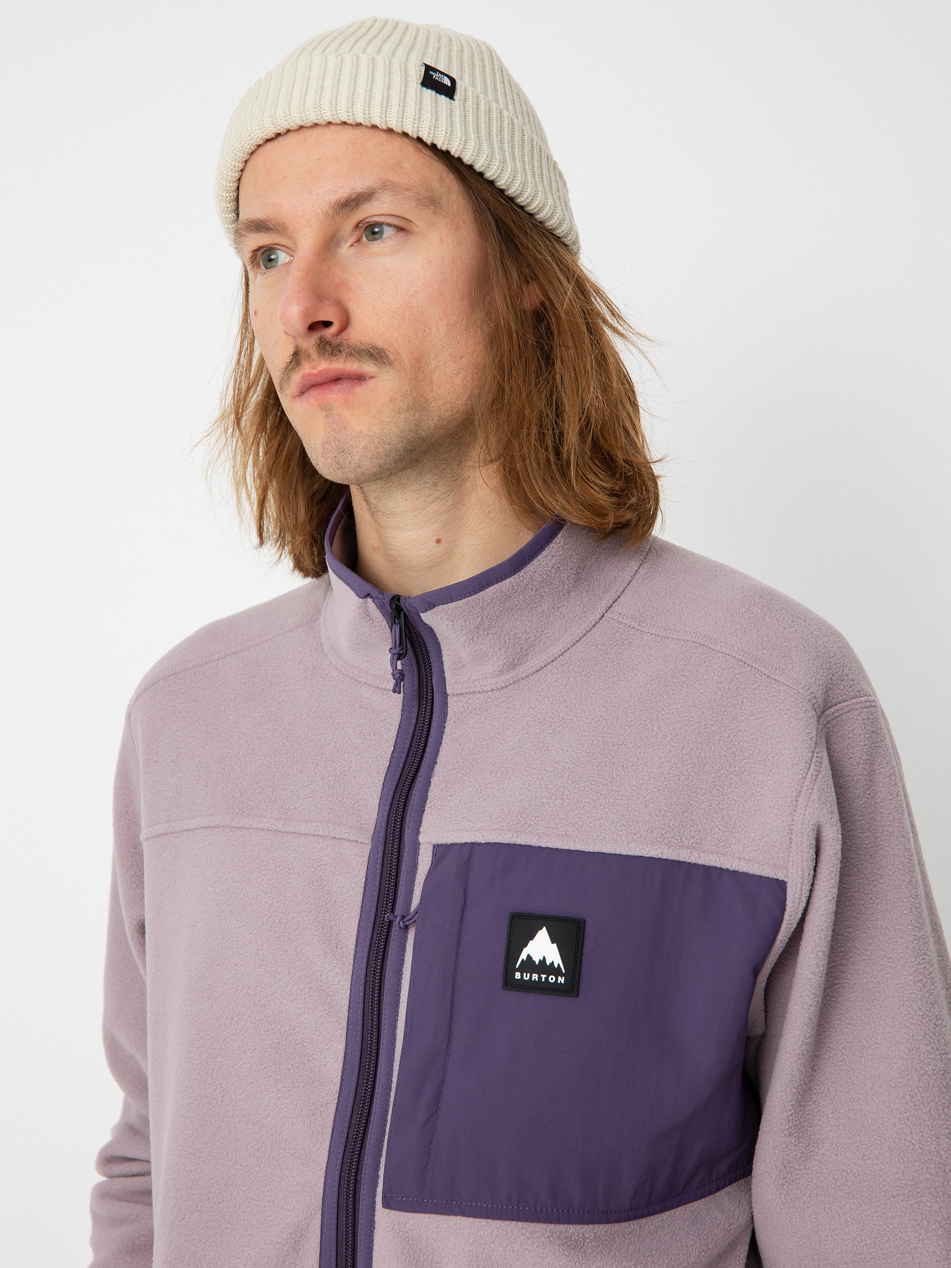 Męski Polar Burton Hearth Full Zip (elderberry/violet halo)