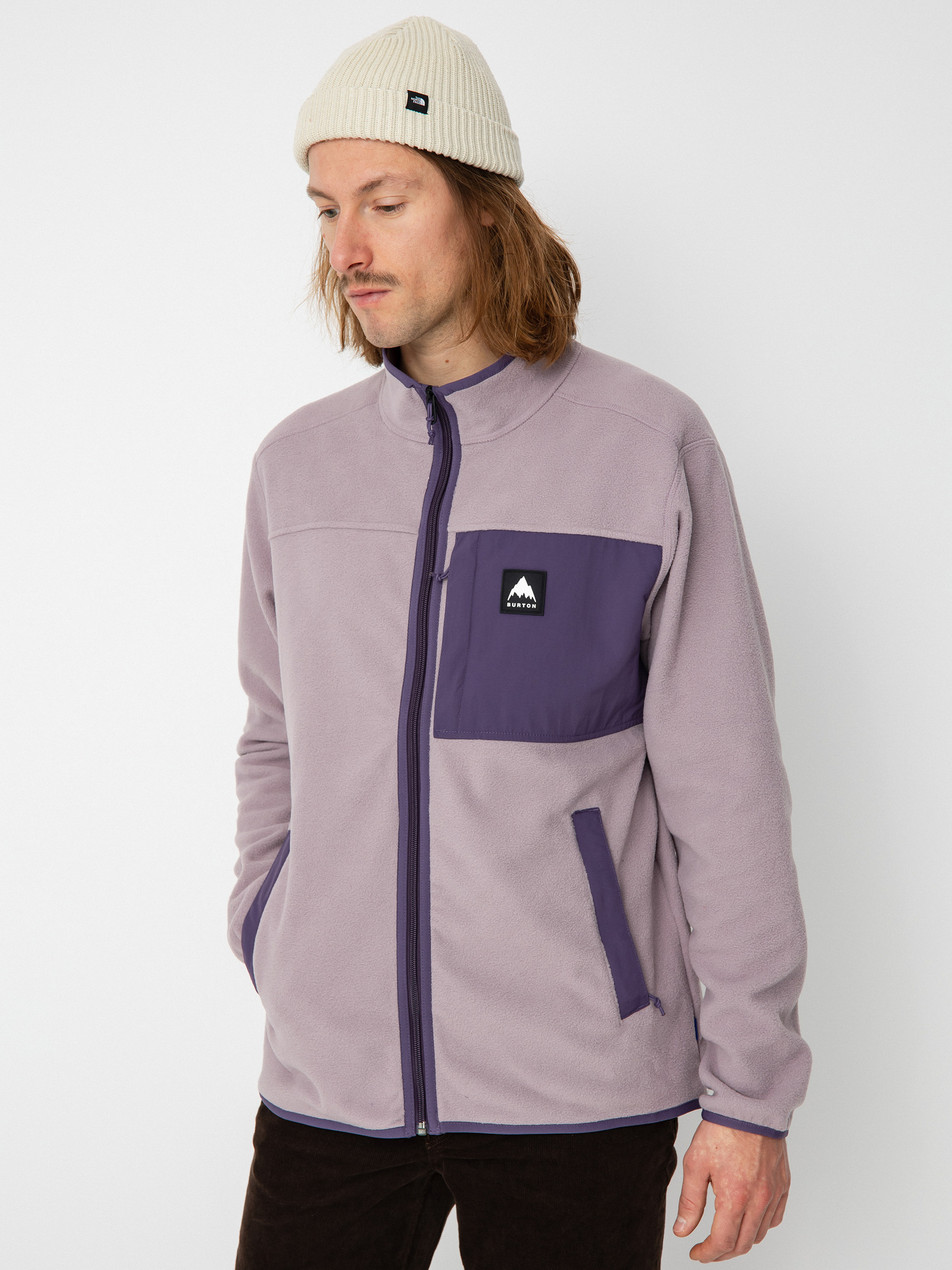 Męski Polar Burton Hearth Full Zip (elderberry/violet halo)