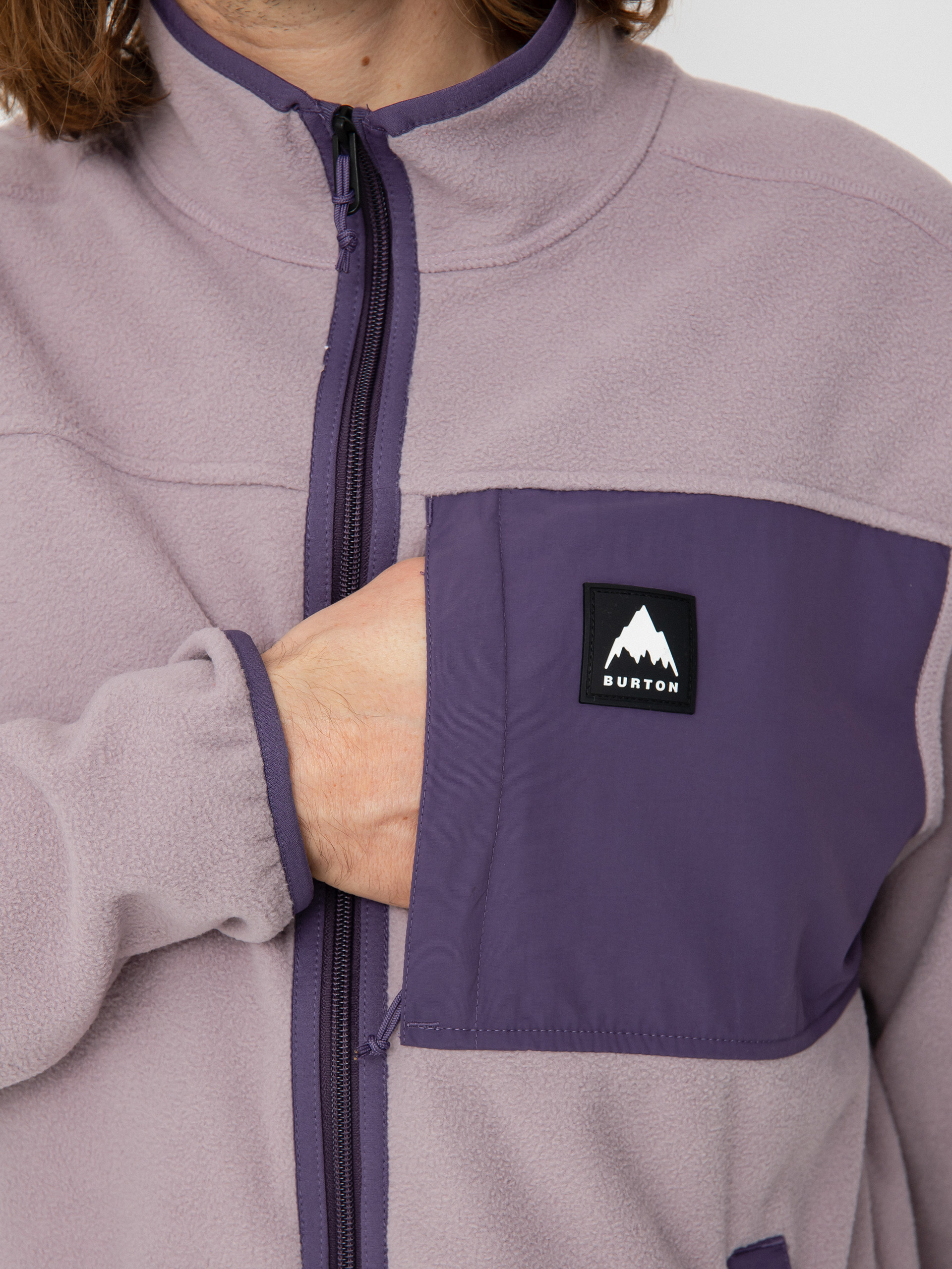 Męski Polar Burton Hearth Full Zip (elderberry/violet halo)