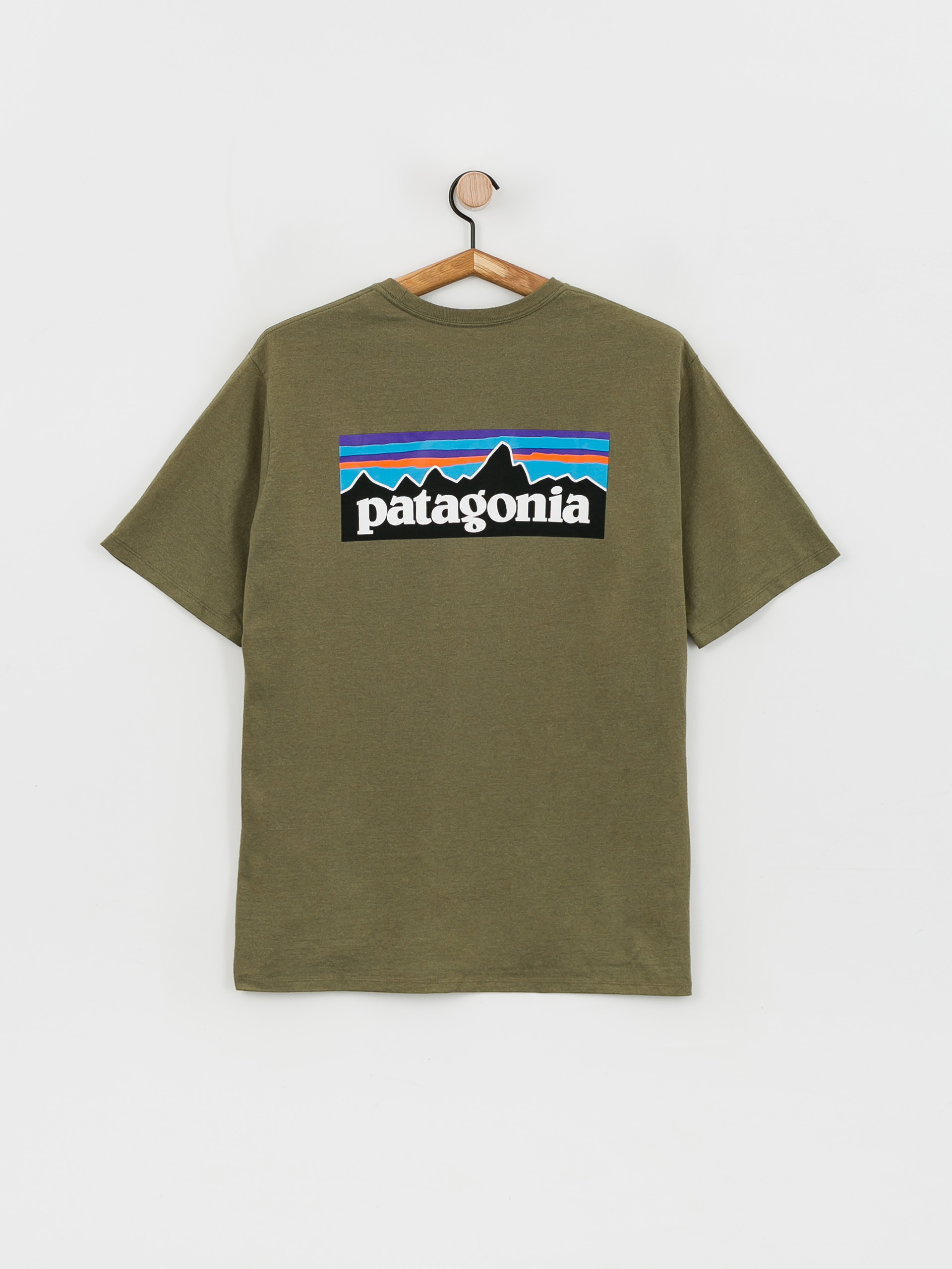 T-shirt Patagonia P 6 Logo Responsibili (wyoming green)